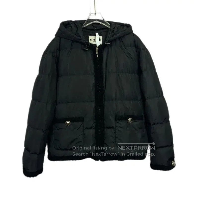 Miu Miu Miu Miu Winter Black Cotton Down Jacket . Size S / US 4 / IT 40 - 1 Thumbnail