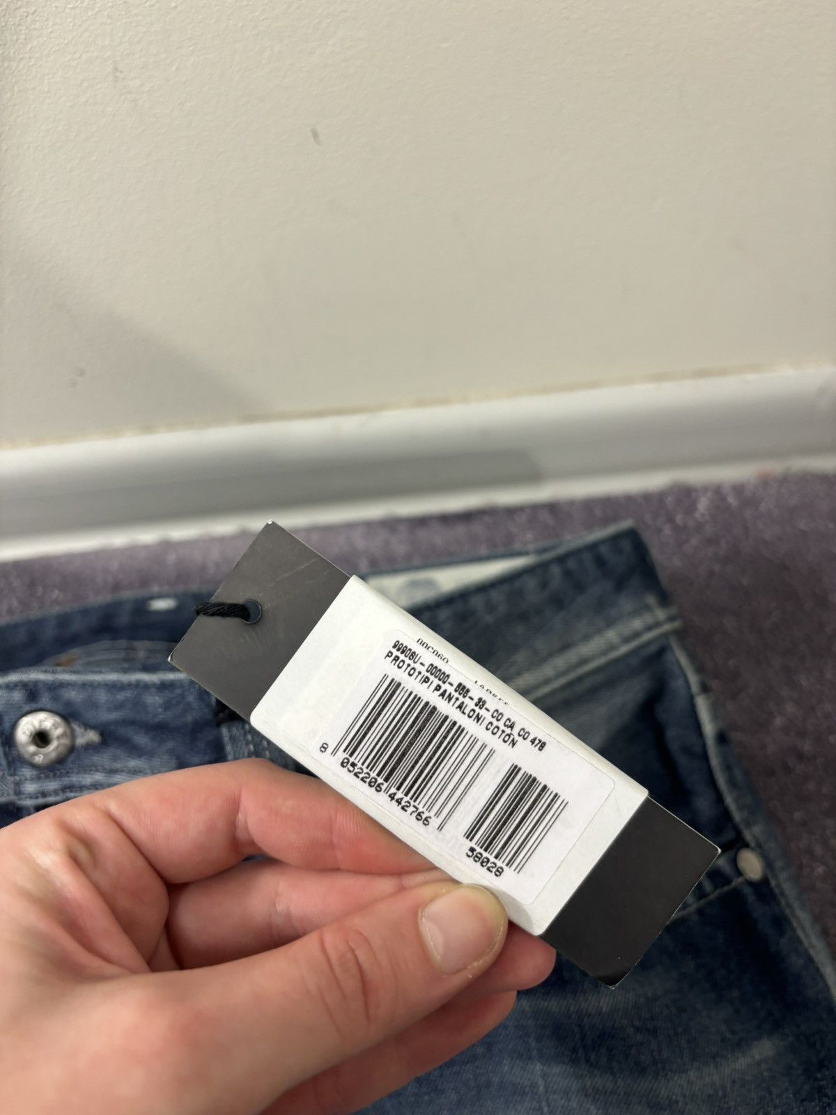 Diesel Larkee NWT Regular Straight Ripped Blue Denim Jeans
