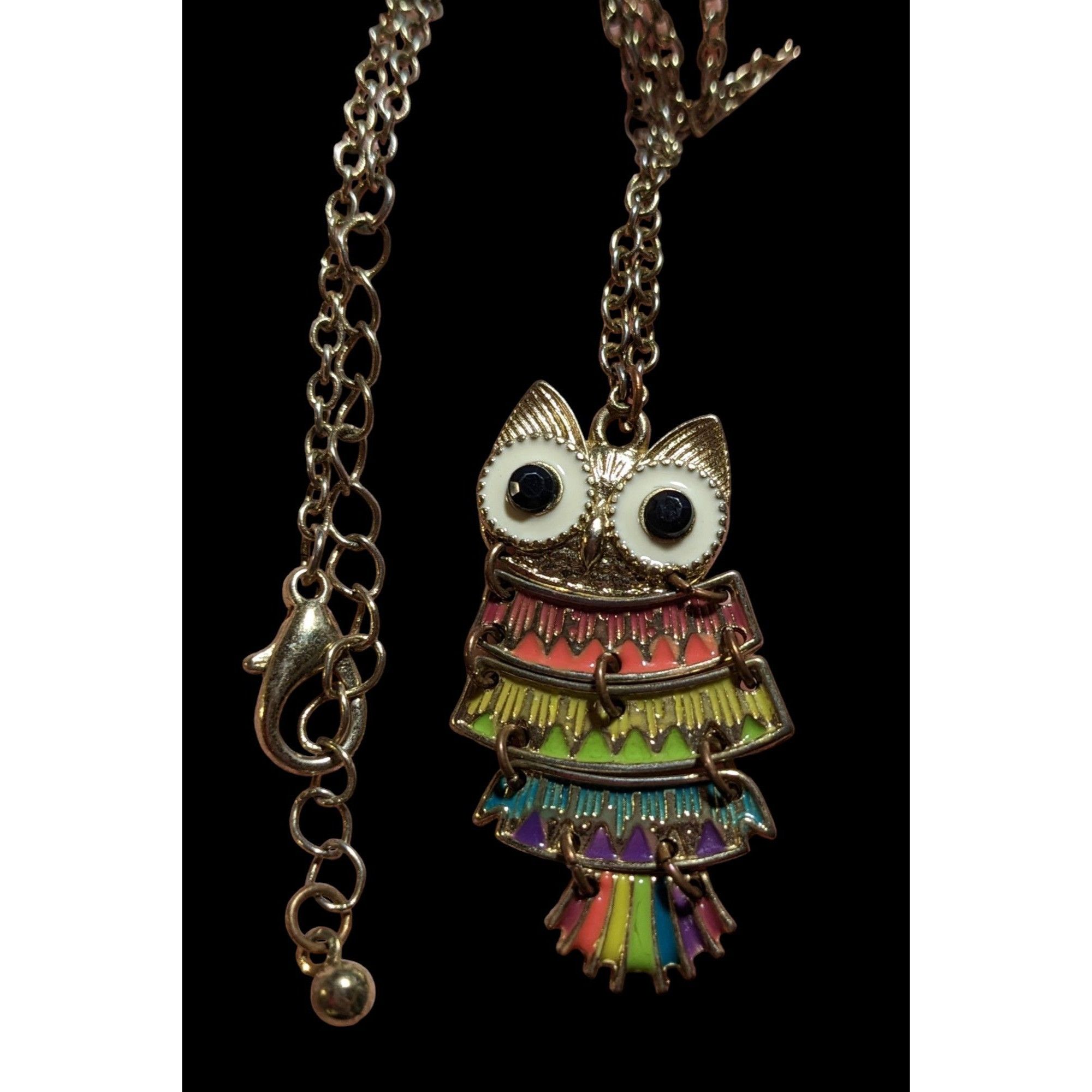 Other Rainbow Articulated Owl Necklace Size ONE SIZE - 2 Thumbnail
