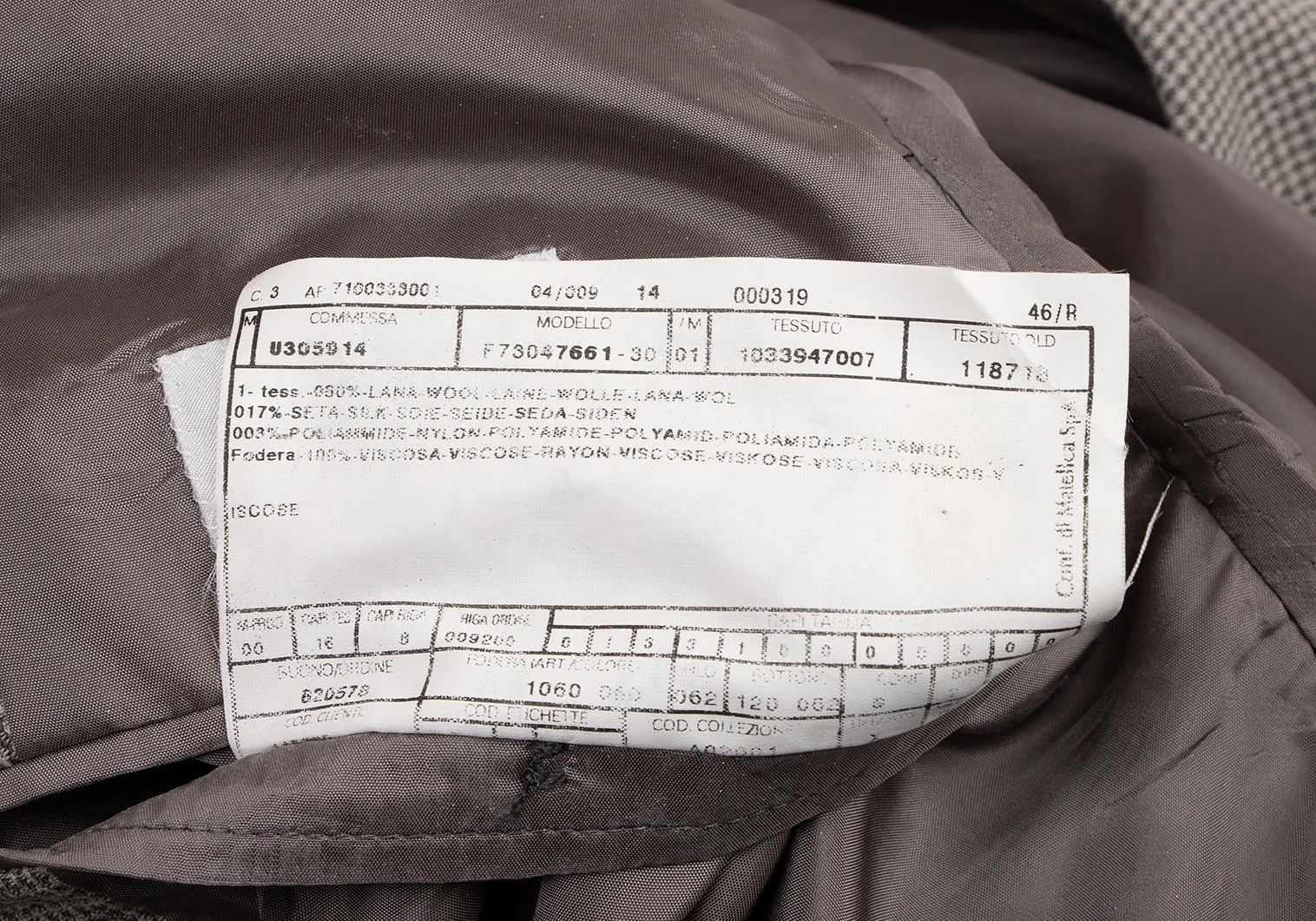 Armani Collezioni Silk Blend Wool Patterned Jacket in Gray Size 46 Size US XXS / EU 40 - 17 Thumbnail