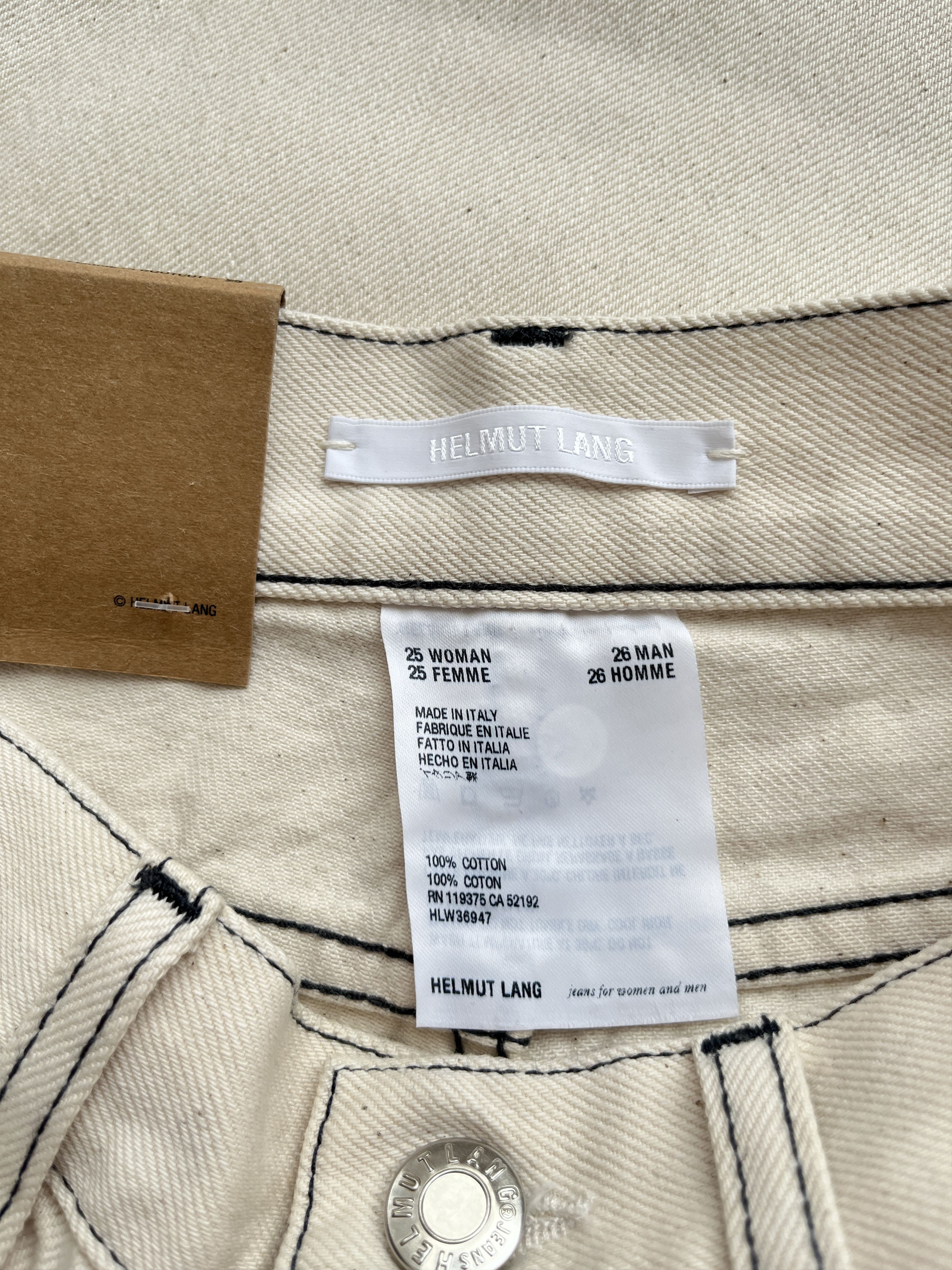 Helmut Lang ⚡️QUICK SALE⚡️Helmut Lang Natural Hi Bootcut High Rise Jeans Size 25" / US 0 / IT 36 - 5 Thumbnail
