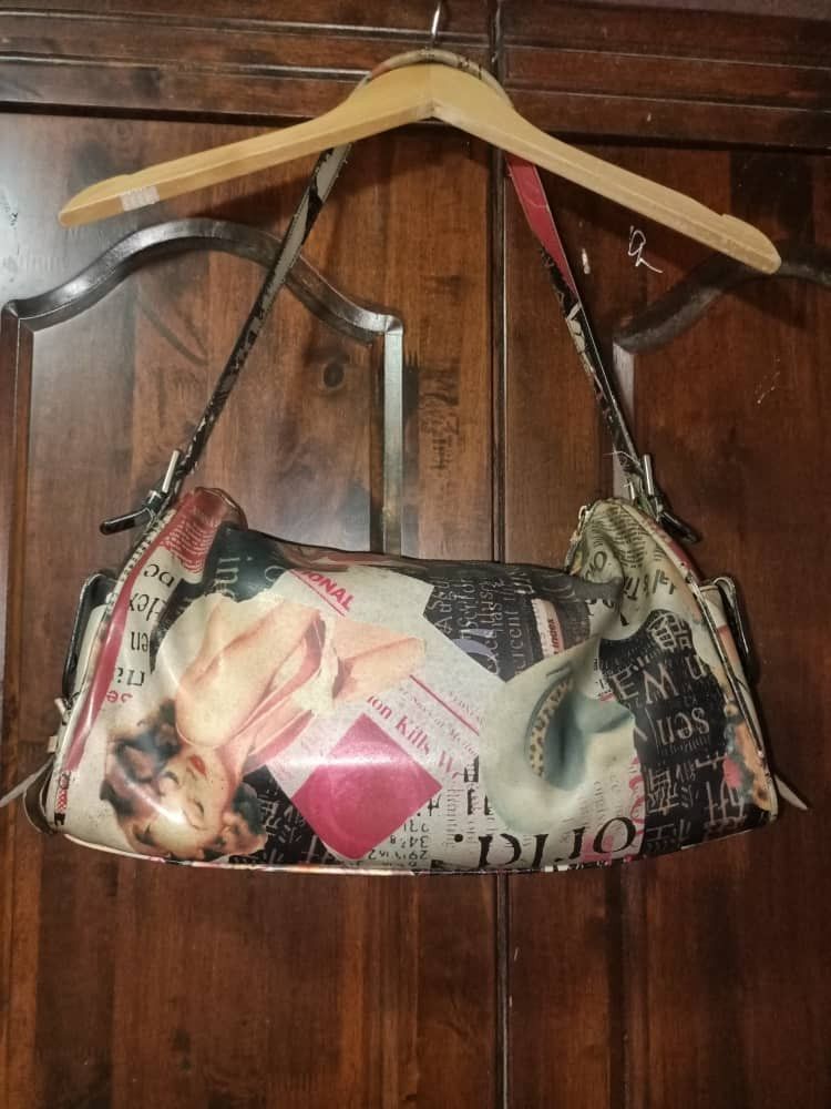 Vintage 50's Famous Model Marilyn Monroe Mixed Patchwork Handbag Size ONE SIZE - 1 Thumbnail