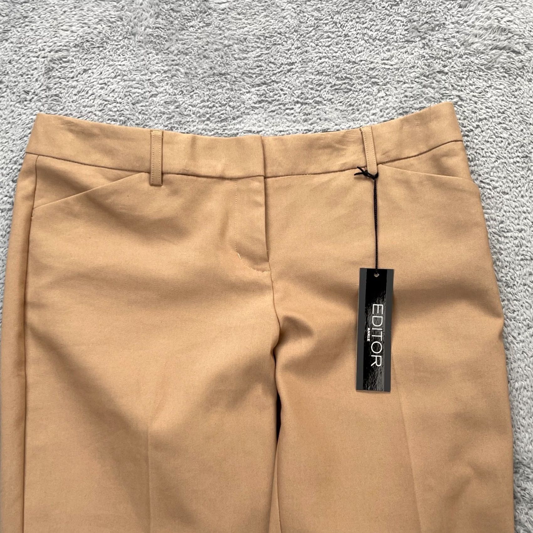 Express Express Pants Womens 8R Brown Editor Ankle Straight Leg Cotton Stretch Business Size 30" / US 8 / IT 44 - 4 Thumbnail