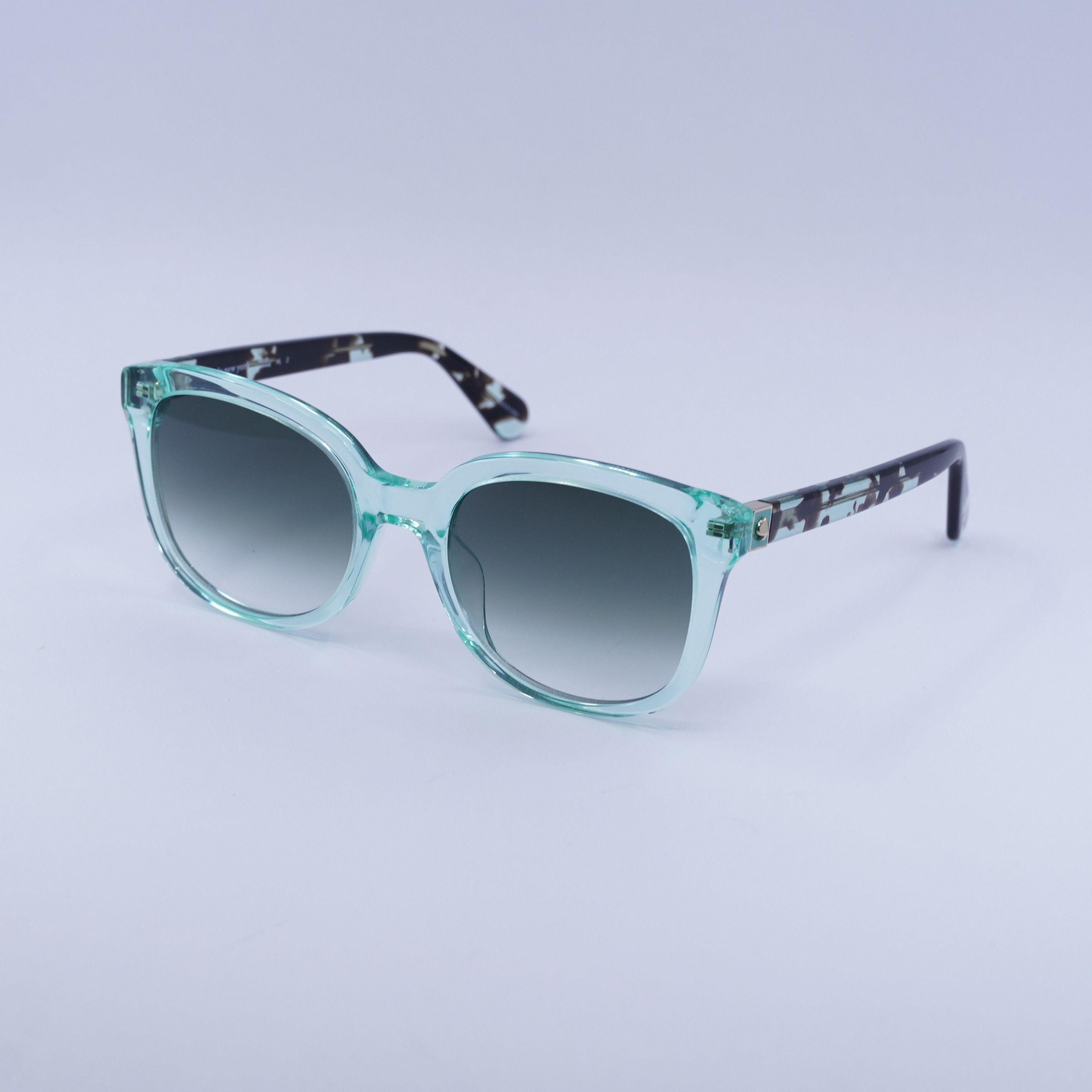 Kate Spade Kate Spade GWENITH/S 0ZI9 9K Sunglasses Teal Square Frame Size ONE SIZE - 1 Thumbnail