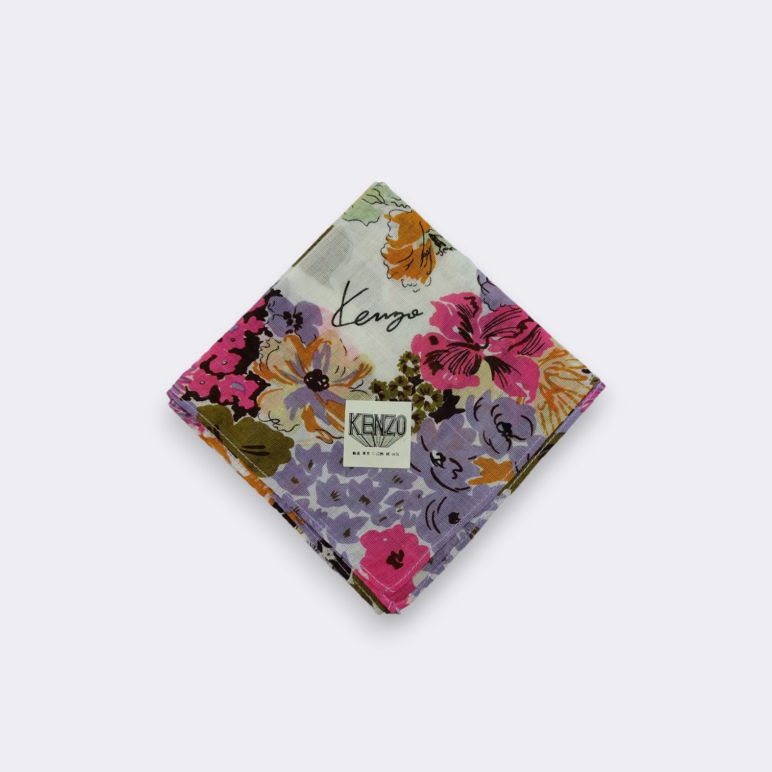 Kenzo Vintage Kenzo Handkerchief Neckerchief Bandana H071B Size ONE SIZE - 3 Thumbnail