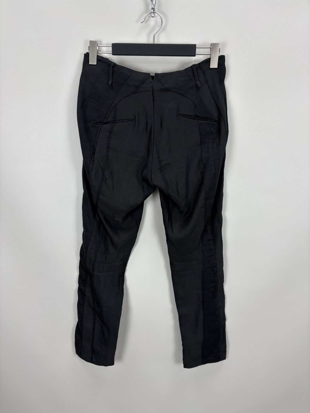 Masnada Womens linen pants Masnada Size 44 Color Black Size 30" / US 8 / IT 44 - 7 Thumbnail