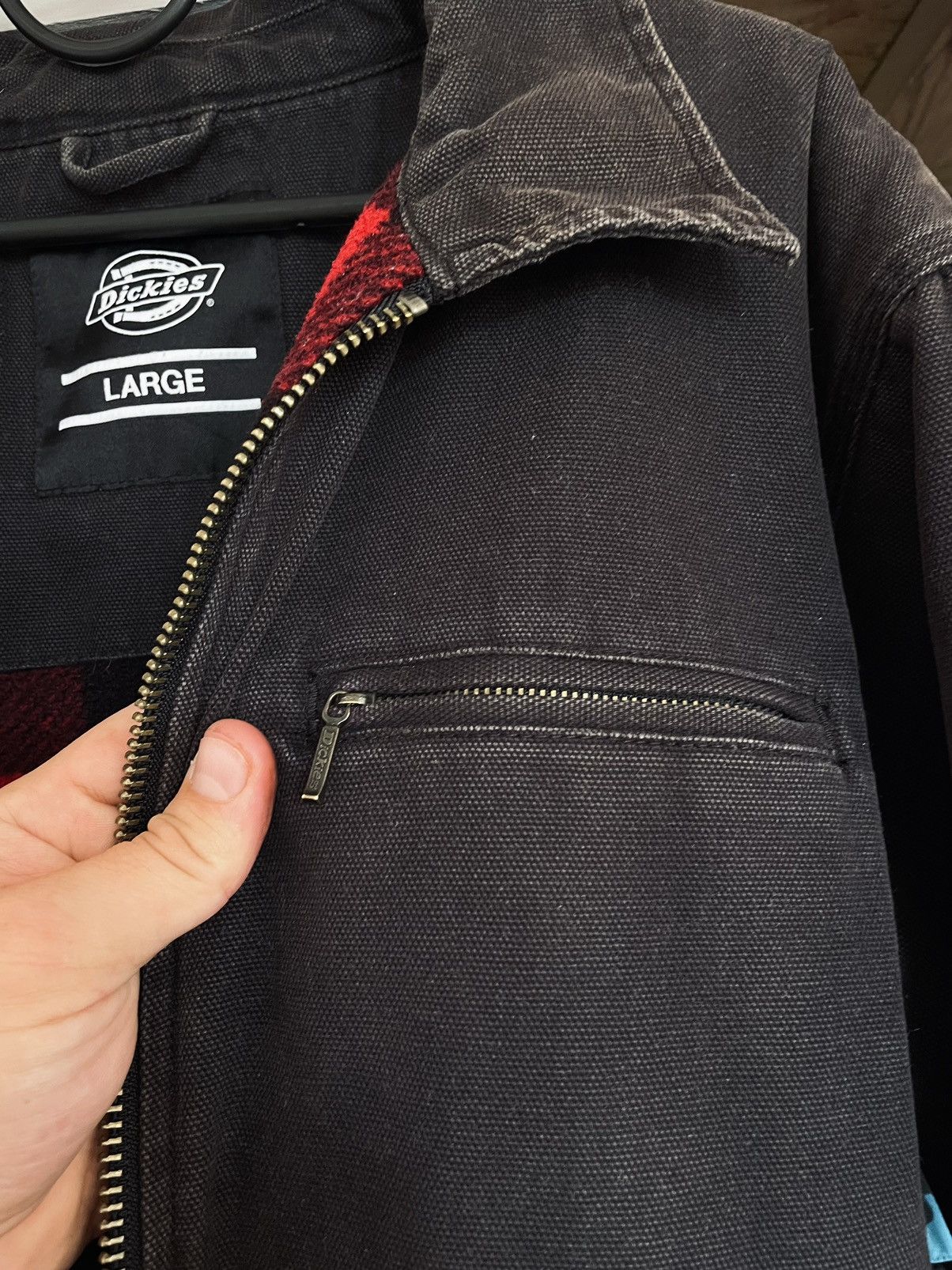 Dickies × Vintage Vintage Dickies Detroit Active Flannel Jacket Size US L / EU 52-54 / 3 - 16 Thumbnail