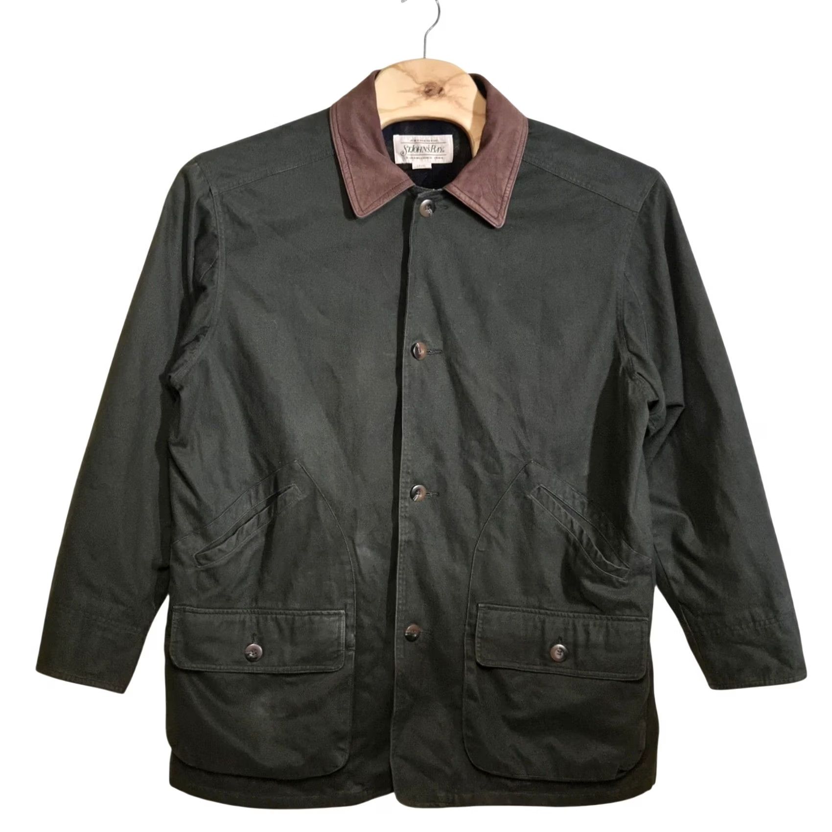 Vintage VINTAGE St. John's Bay Barn Coat Chore Work Jacket Men L Tall Green Jacket Mens Large Tall Green Size US L / EU 52-54 / 3 - 2 Thumbnail