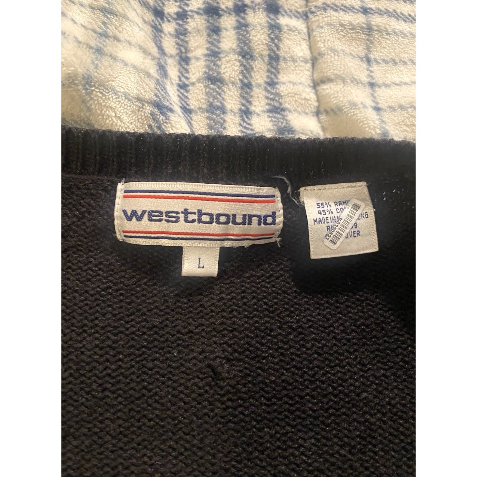 Vintage VINTAGE Westbound Black Knit Cardigan Sweater Unisex Adult Large L Grunge 90s Casual Womens Mens Size US L / EU 52-54 / 3 - 3 Thumbnail