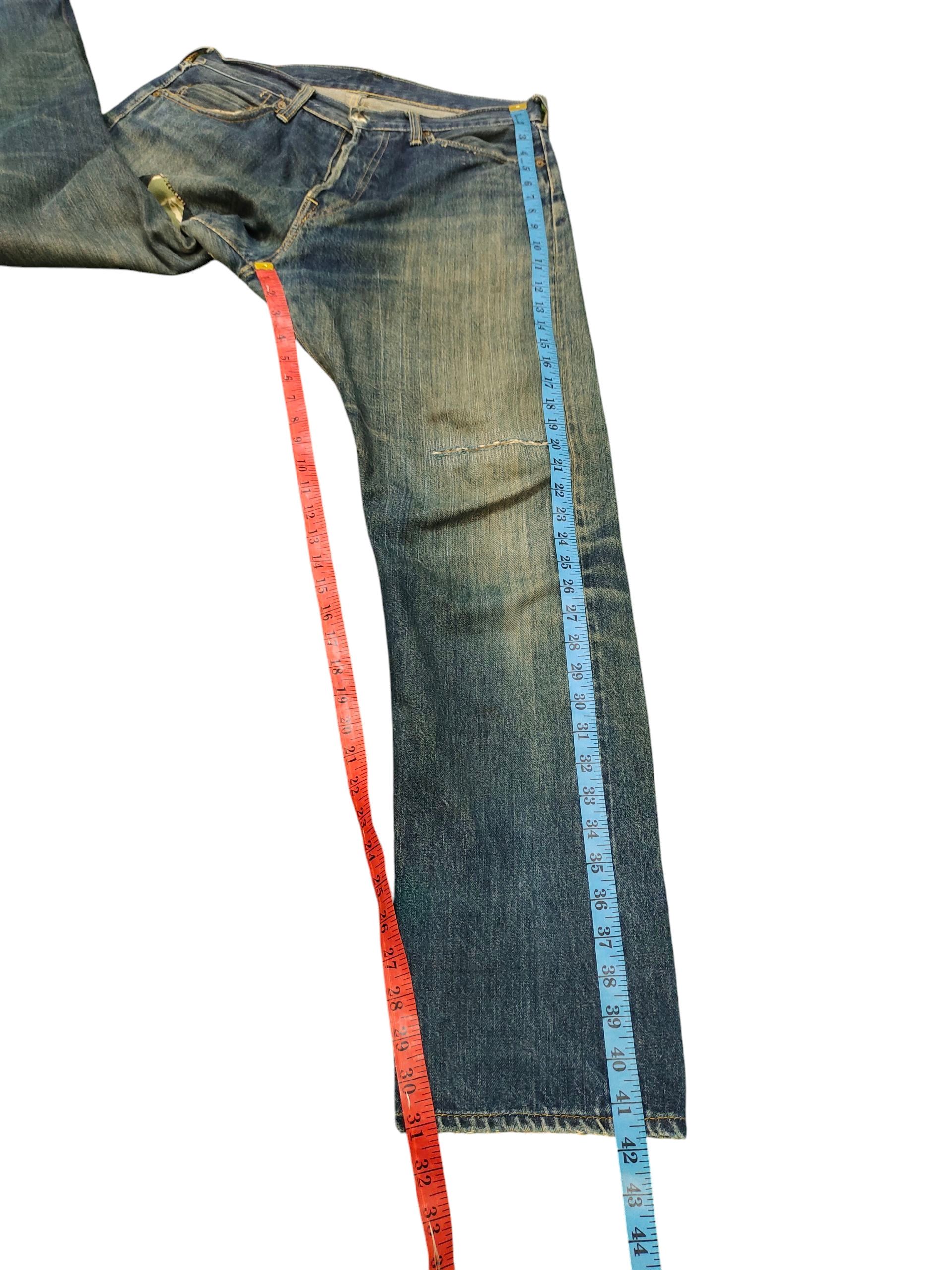 Studio D'Artisan 1990s Studio D' Artisan Selvedge Patchwork Distress Jeans Size US 32 / EU 48 - 17 Thumbnail
