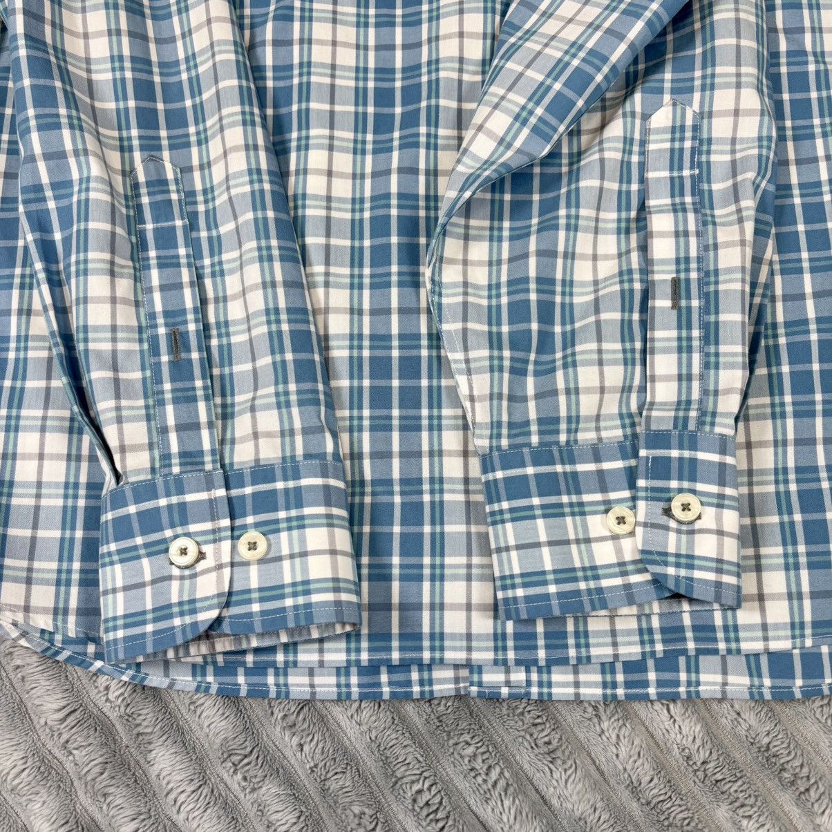 UNTUCKit UNTUCKit Maxville Blue Plaid Wrinkle Free Shirt Men's 3XL Size US XXL / EU 58 / 5 - 11 Thumbnail