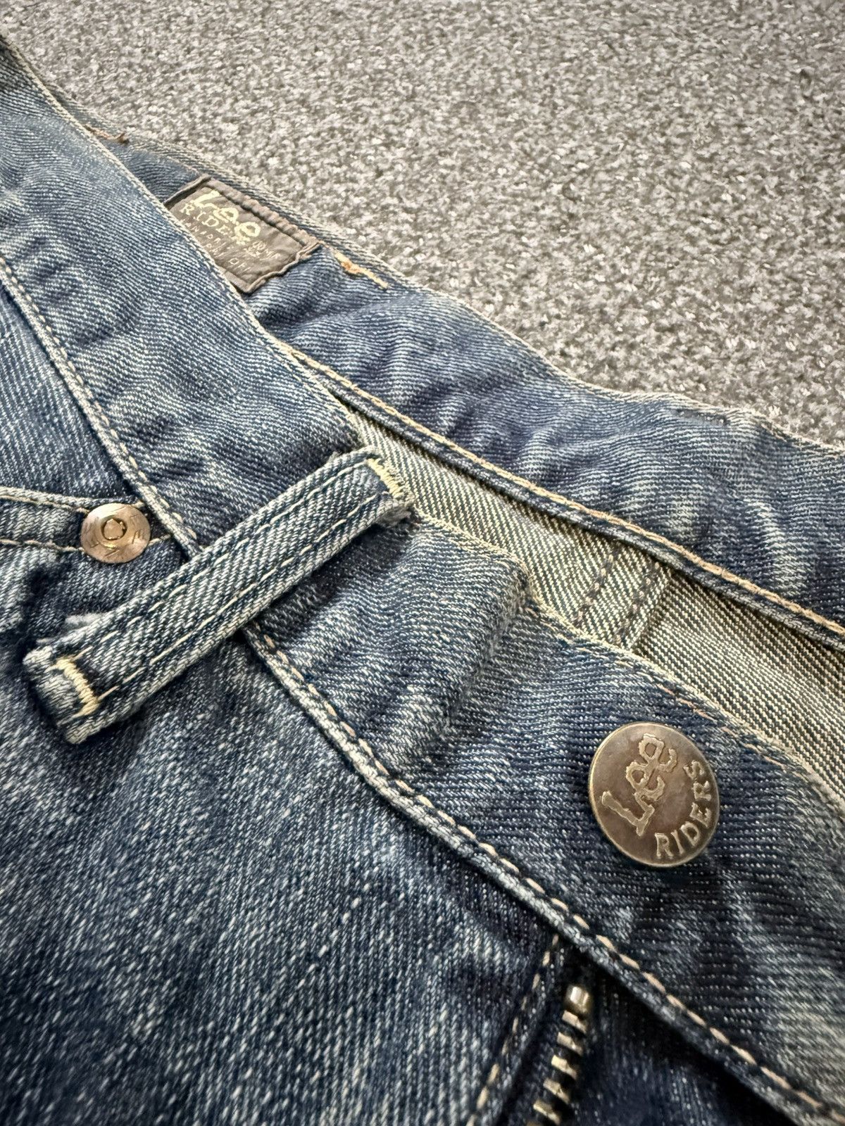 Lee × Number (N)ine Vintage 90s Flared Japanese Lee Fade Aging Washed Distressed Size US 31 - 14 Thumbnail
