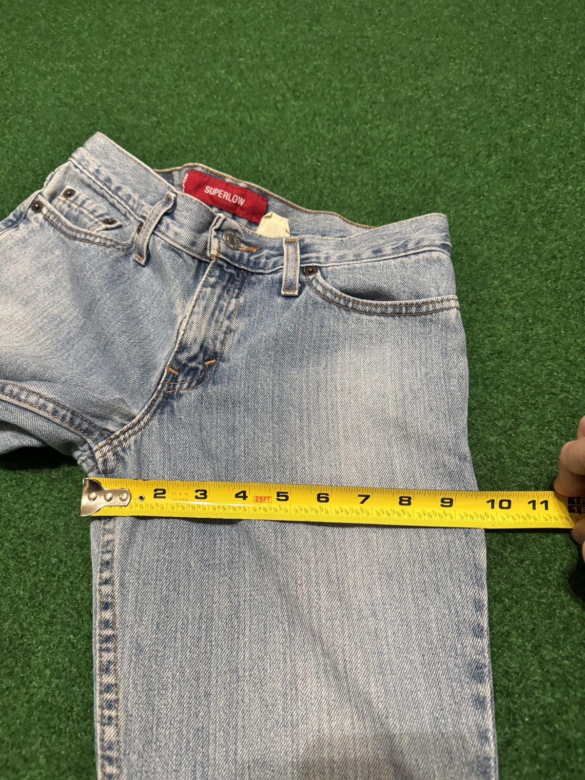 Levi's Vintage Clothing Vintage Levi’s 518 Super Low Rise Bootcut Flare 30x30 Jeans Size 30" / US 8 / IT 44 - 11 Thumbnail