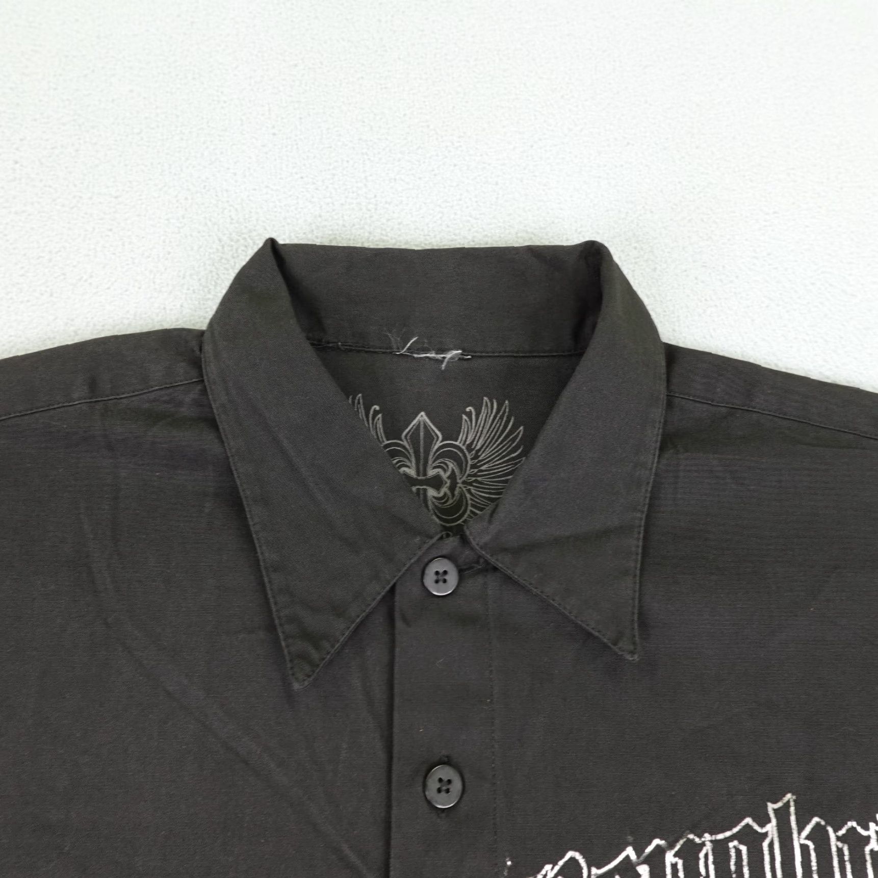 Vintage VINTAGE AXR Xzavier Button-Up Shirt Mens Large Black Graphic Print Casual Outdoor Size US L / EU 52-54 / 3 - 2 Thumbnail