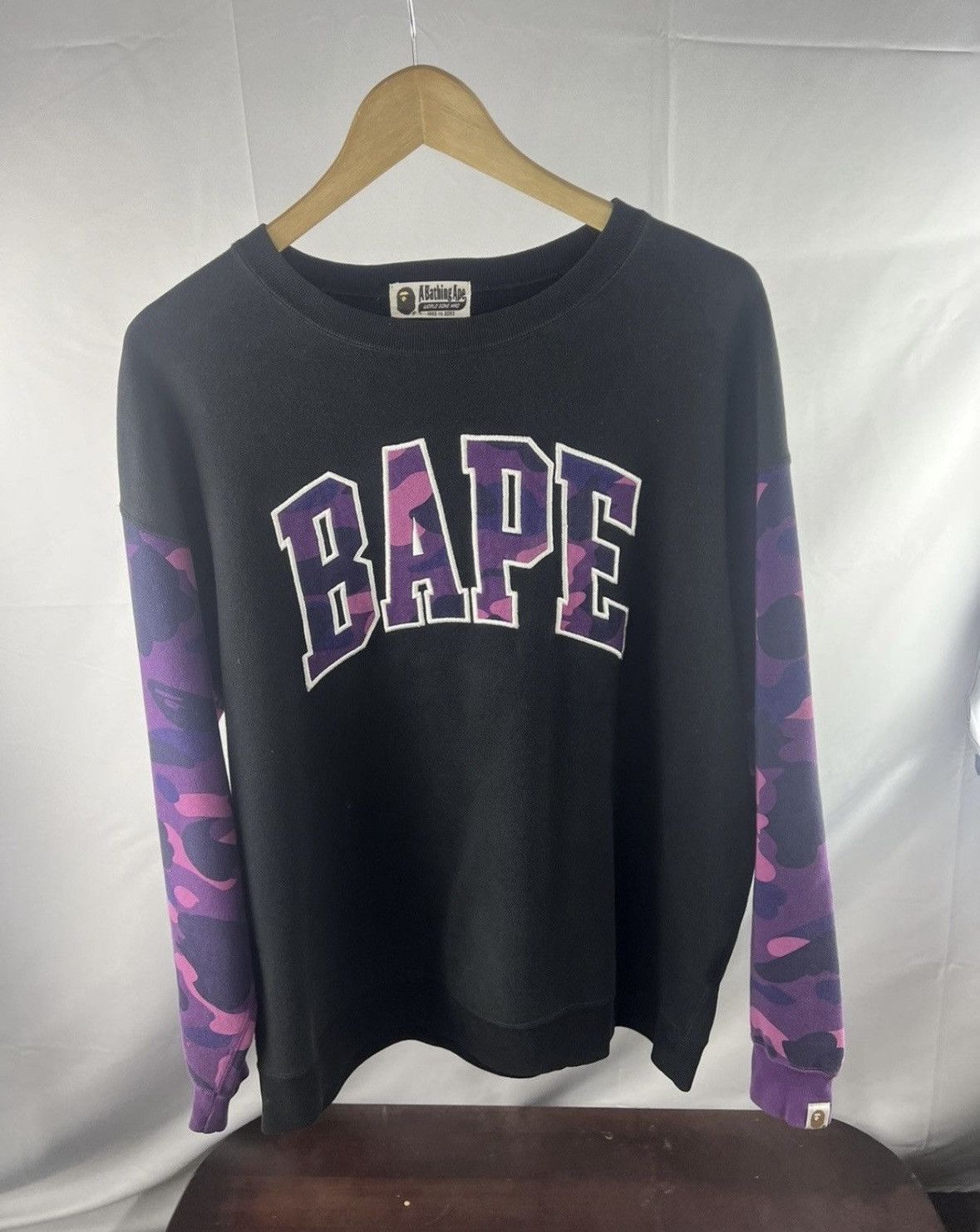 Bape Bape purple crew neck Size ONE SIZE - 1 Thumbnail