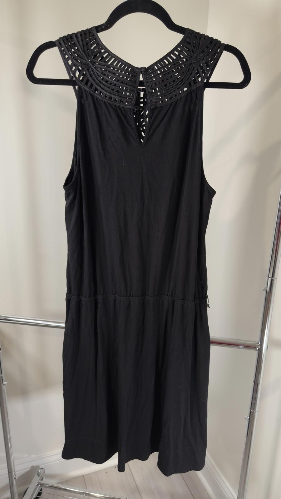 Designer Elegant Black Dress - White House Black Market - XL Size XL / US 12-14 / IT 48-50 - 2 Thumbnail