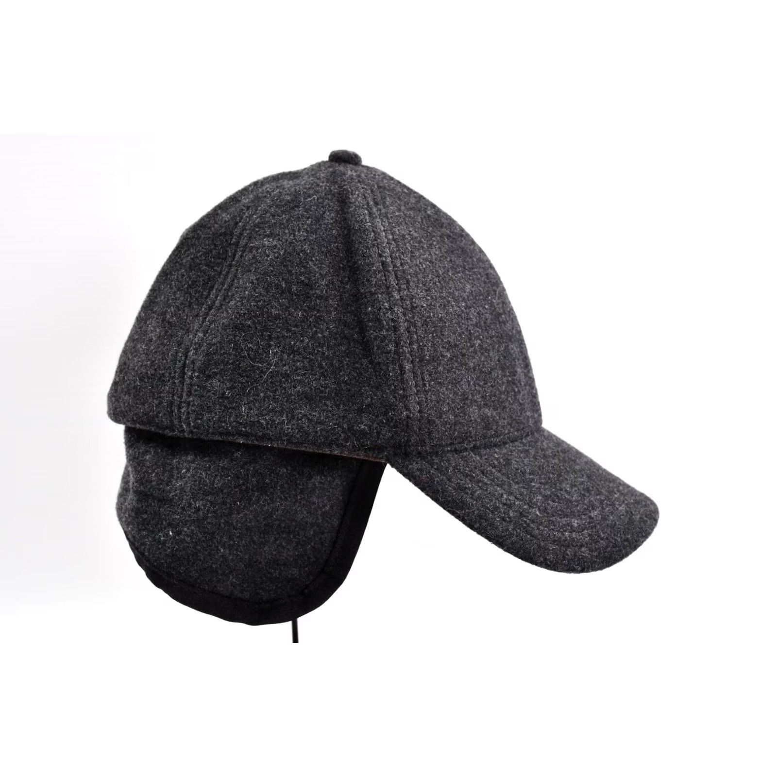 Stetson Stetson Baseball Cap Wool/Cashmere Men's Hat L Black Wool/Cashmere Baseball Cap Mens L Black Size ONE SIZE - 3 Thumbnail