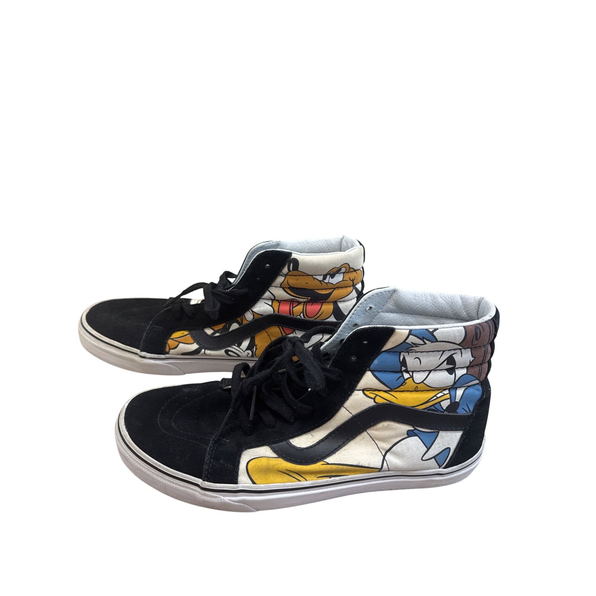 Vans Vans Disney Mens Black Leather High Top Sneakers Shoes Size Size US 10.5 / EU 43-44 - 4 Thumbnail