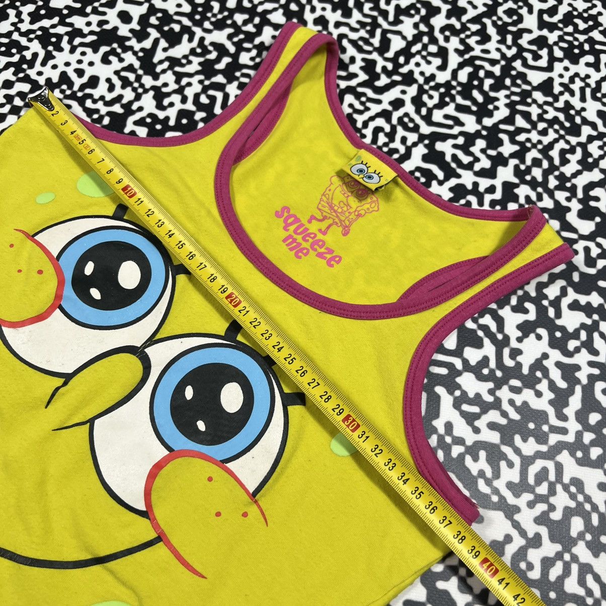 Cartoon Network Vintage Y2K Spongebob Squarepants Humor Face Tank Top Size XS / US 0-2 / IT 36-38 - 12 Thumbnail