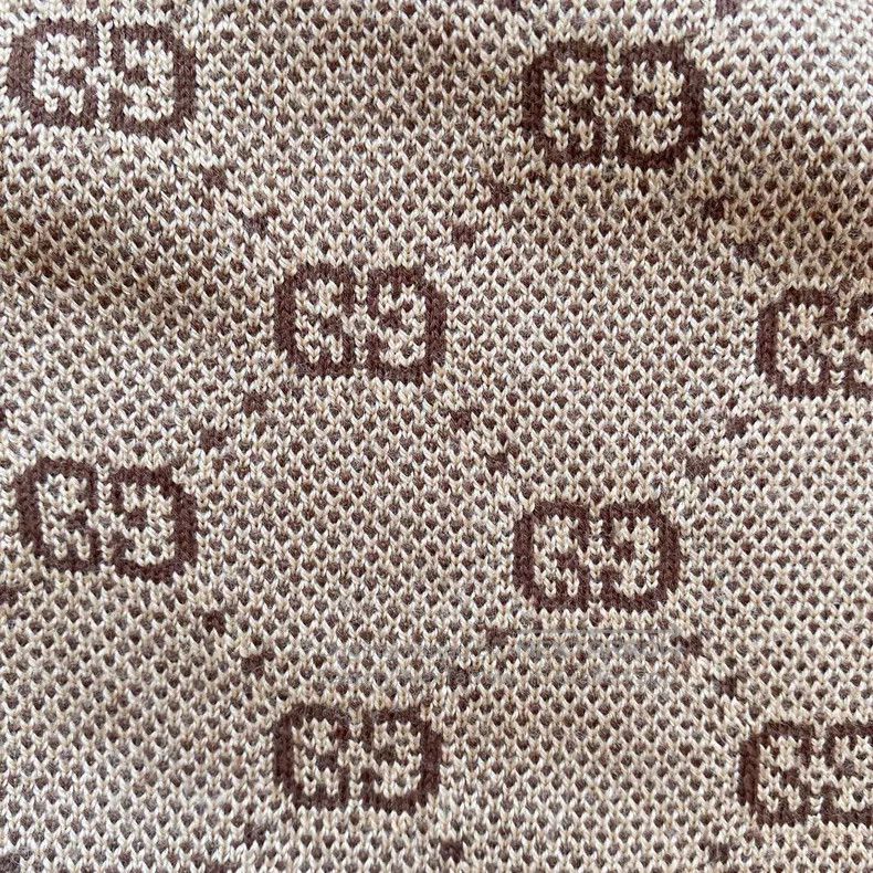 Gucci Gucci Colour-matched logo jacquard full-printed wool V-nec Size M / US 6-8 / IT 42-44 - 6 Thumbnail