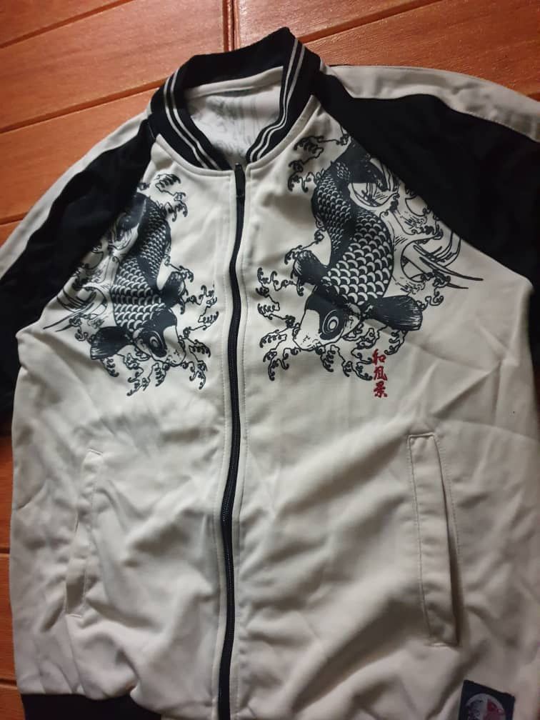 PPFM Koi fish yakuza harajuku Japanese sukajan sweater Size US S / EU 44-46 / 1 - 7 Thumbnail