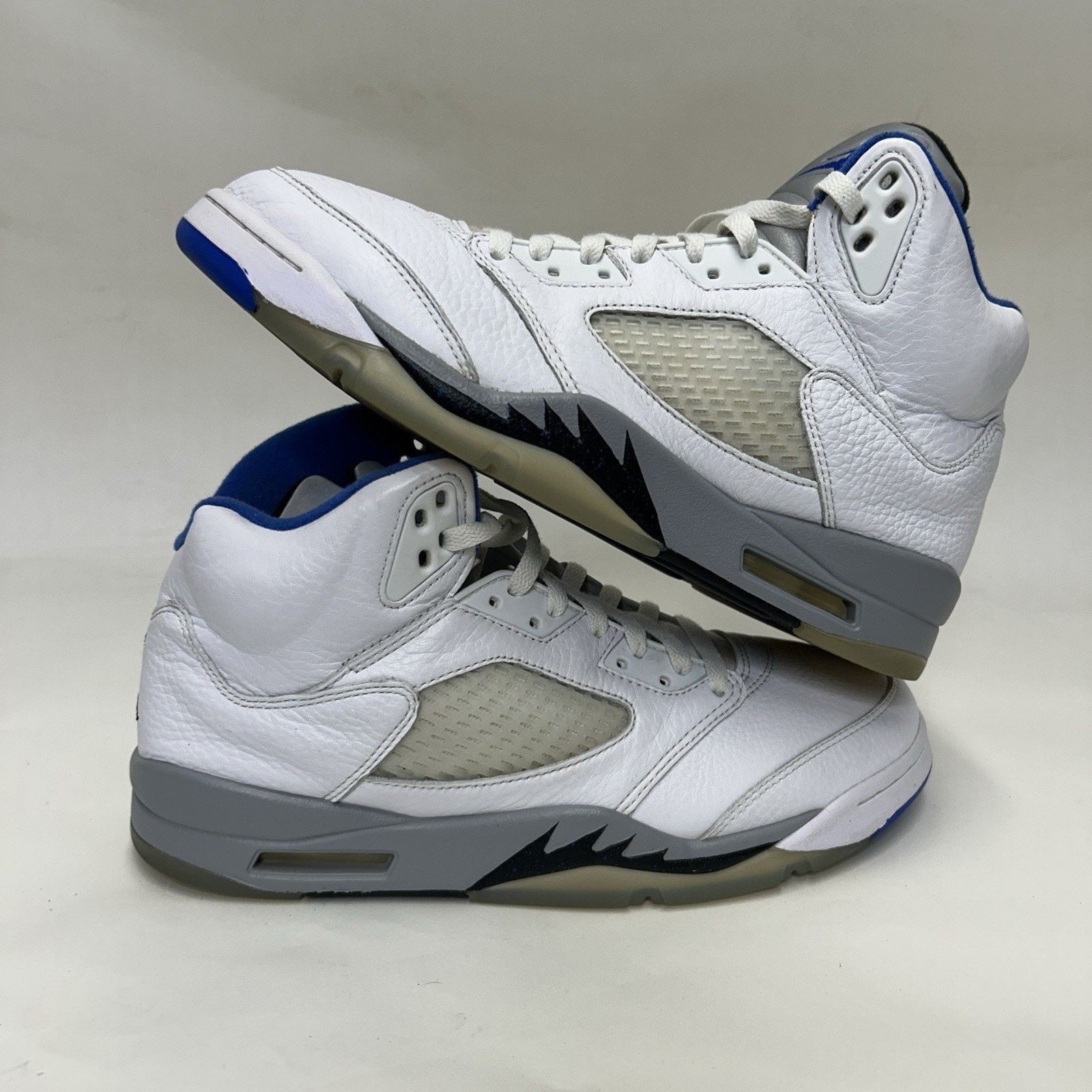 Jordan Brand Nike Air Jordan 5 Retro “Stealth 2.0/White Blue Grey” Size US 10.5 / EU 43-44 - 1 Thumbnail