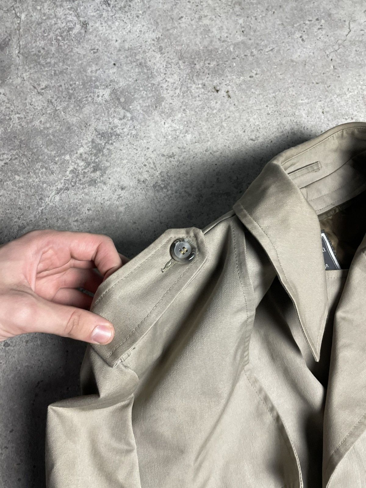 Christian Dior Monsieur Vintage Christian Dior Monsieur Trench Coat 44 R Size 44R - 11 Thumbnail
