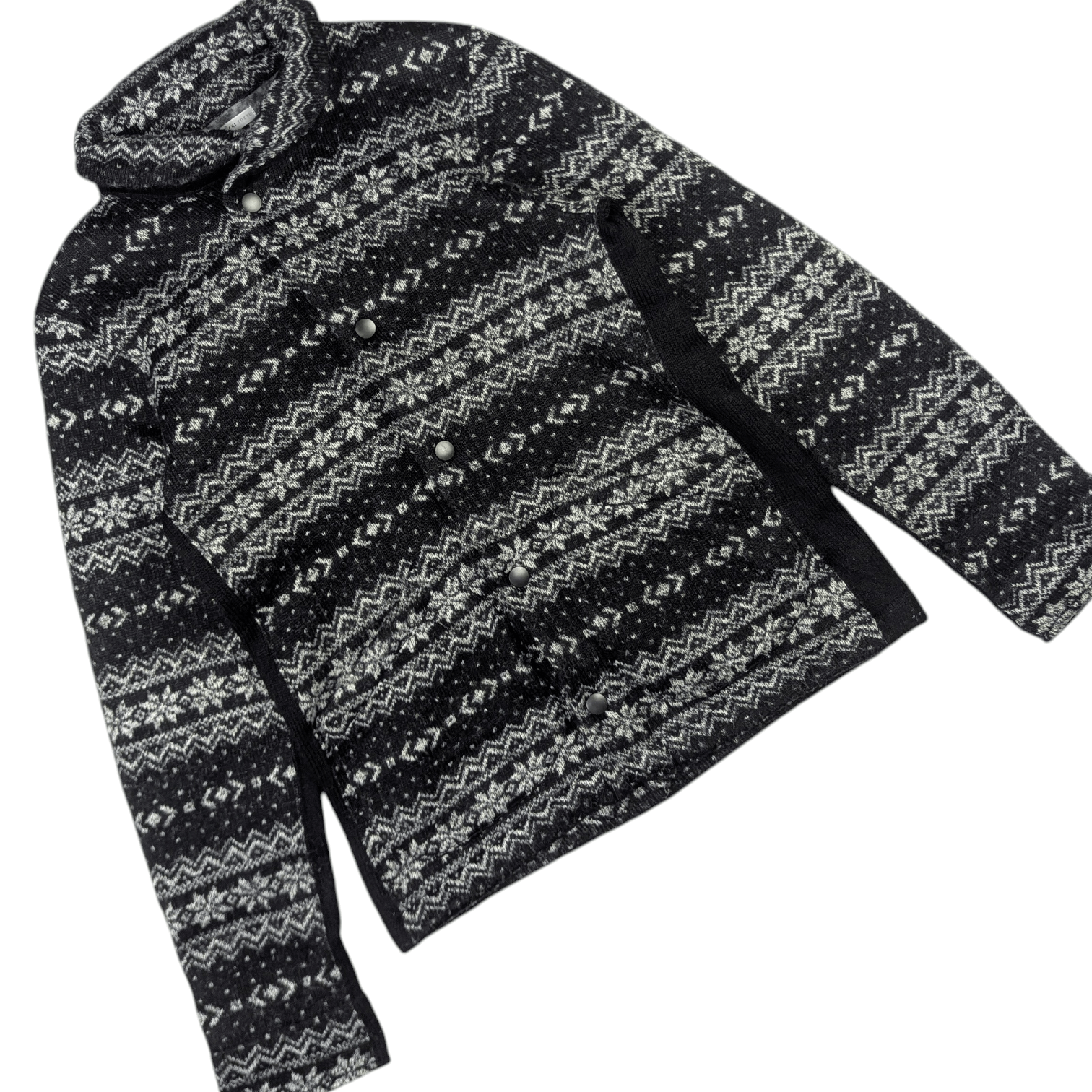 Takeo Kikuchi TAKEO KIKUCHI Coogi Style Button Up Wool Sweatshirt Size S / US 4 / IT 40 - 5 Thumbnail