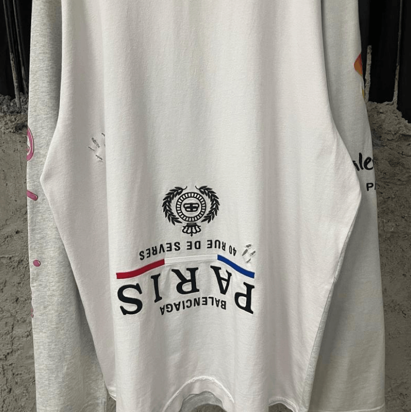 Balenciaga Balenciaga Oversized Long-Sleeve T-Shirt 3M Size US L / EU 52-54 / 3 - 5 Thumbnail