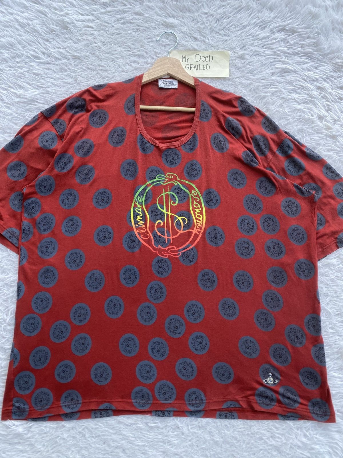 Vivienne Westwood Rare Vivienne Westwood Climate Change Evolution Tshirt Size L / US 10 / IT 46 - 5 Thumbnail
