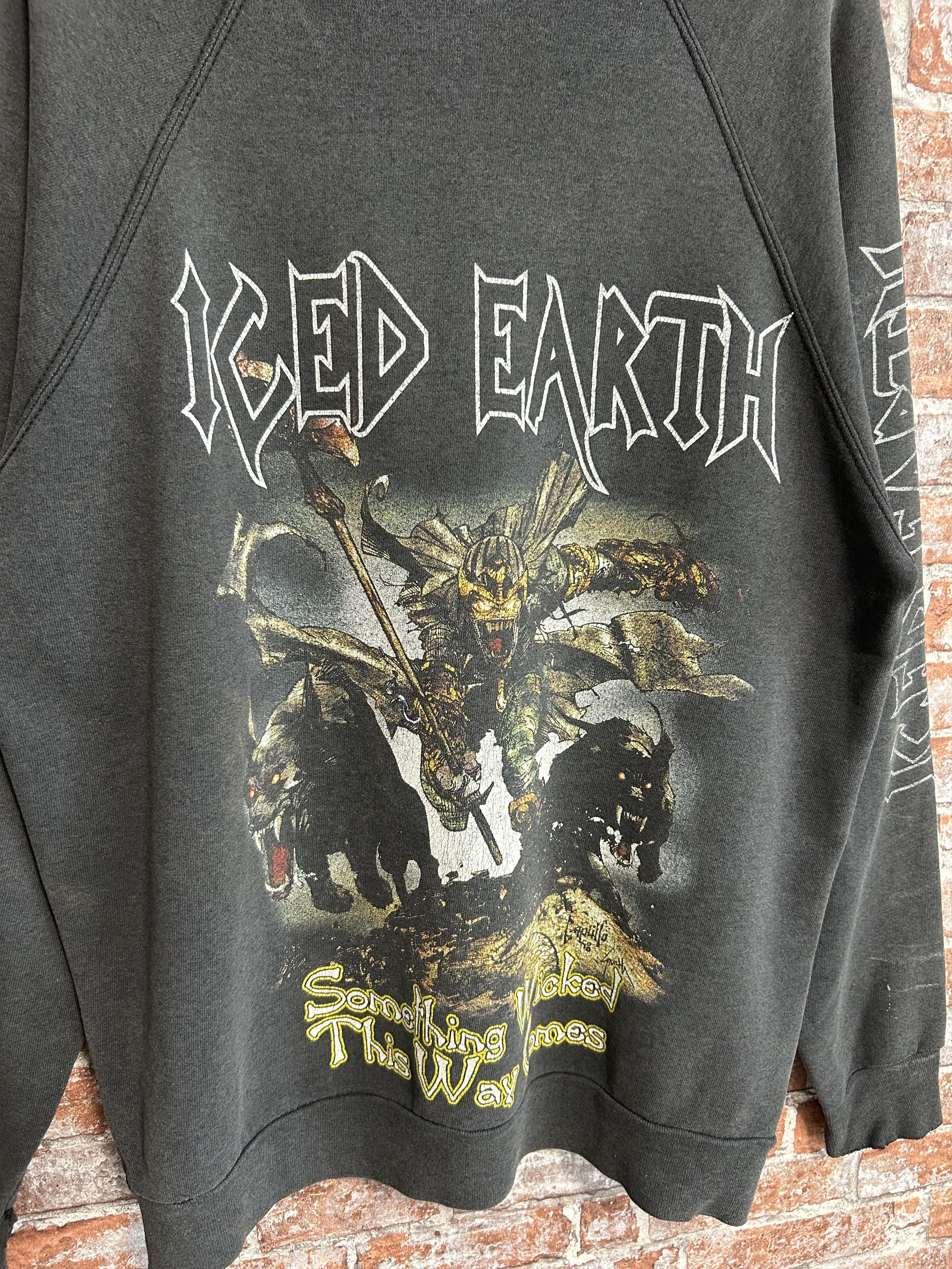 Band Tees Vintage 90s Iced Earth Rock Band Custom Sweatshirt Size US XL / EU 56 / 4 - 8 Thumbnail