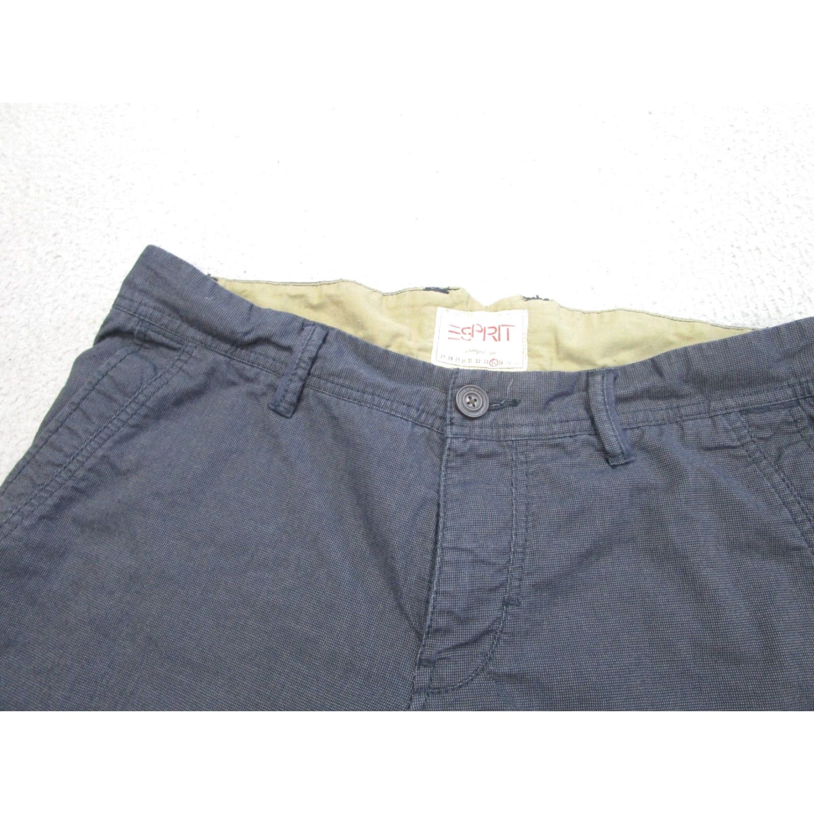 Esprit ESPIRIT Shorts 34 Blue Woven Preppy Casual Mens Size US 34 / EU 50 - 2 Thumbnail