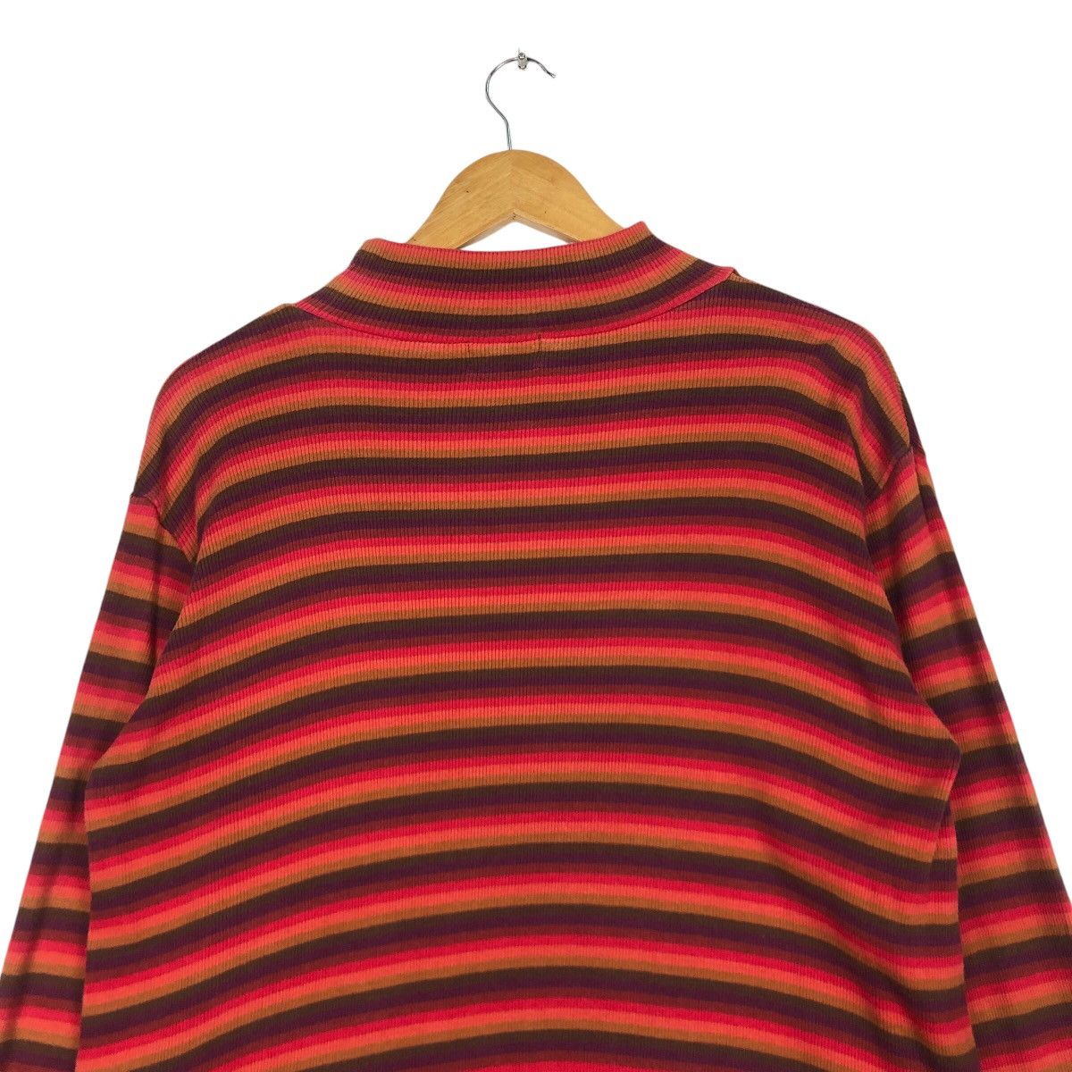 Japanese Brand × Vintage Vintage Elle Striped 90s Jumper Pullover Medium Size US M / EU 48-50 / 2 - 8 Thumbnail