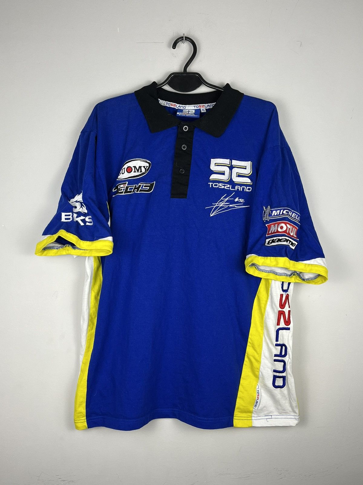 Vintage Vintage racing toszland y2k polo t-shirt Size US XL / EU 56 / 4 - 1 Thumbnail