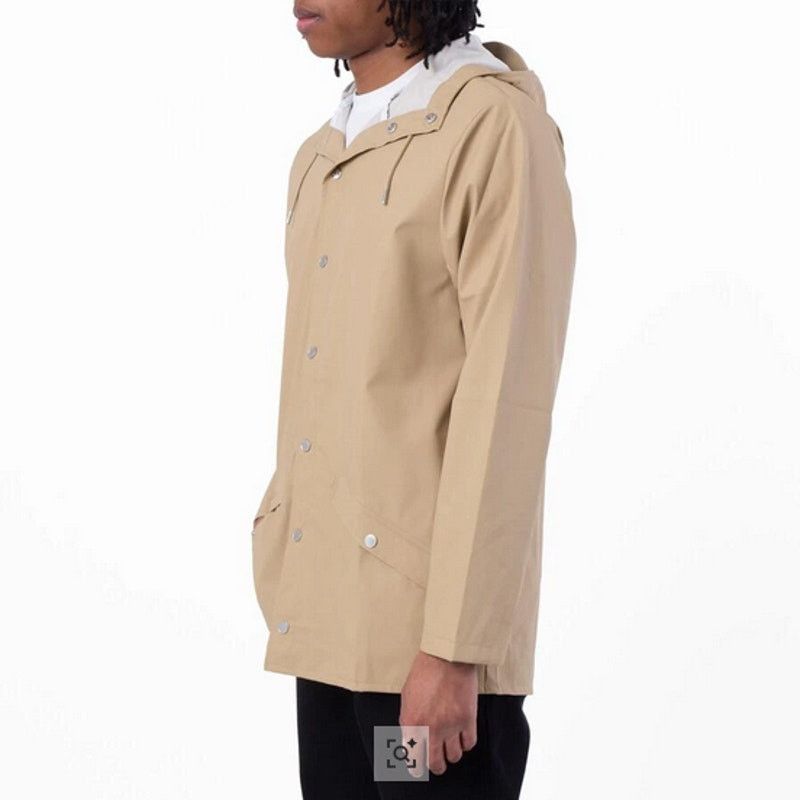 Rains Rains Jacket W3 Sand Size L NWT Size L / US 10 / IT 46 - 3 Thumbnail