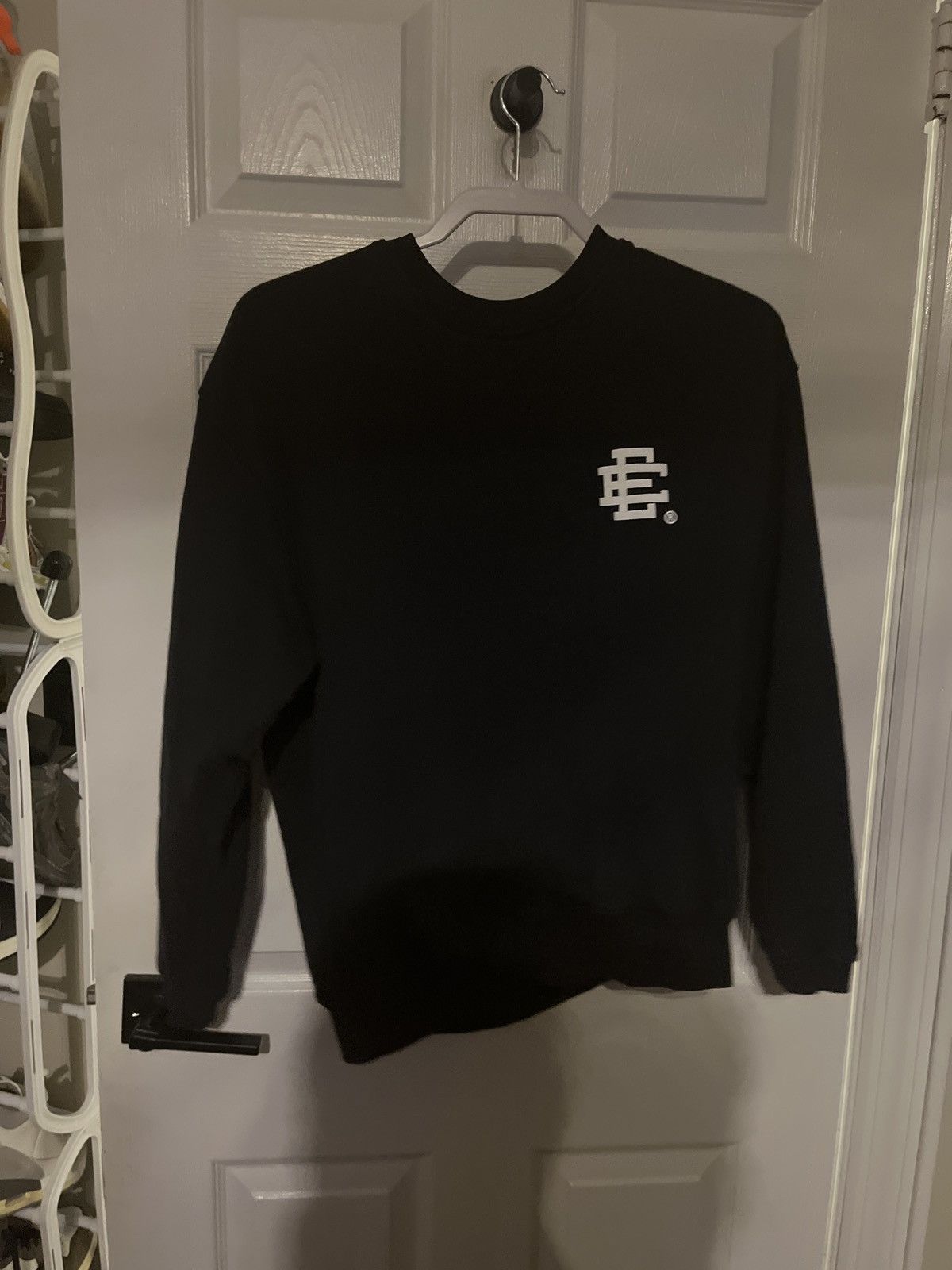 image of Eric Emanuel Crewneck in Black, Men's (Size Small)