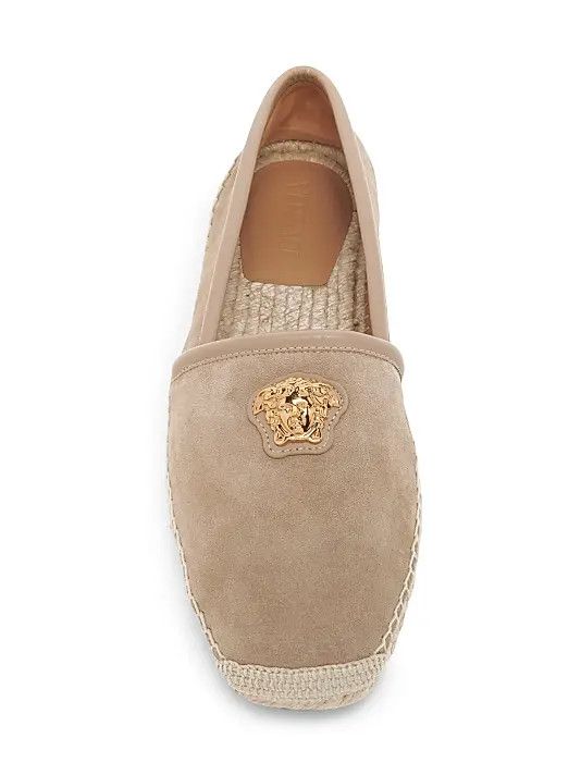 Versace os11x0126 Medusa Suede Espadrilles in Beige Size US 12 / EU 45 - 5 Thumbnail