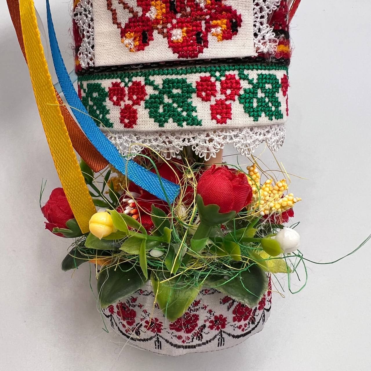 Vintage Cute Ukrainian Traditional Souvenir Handmade Doll Size ONE SIZE - 8 Thumbnail