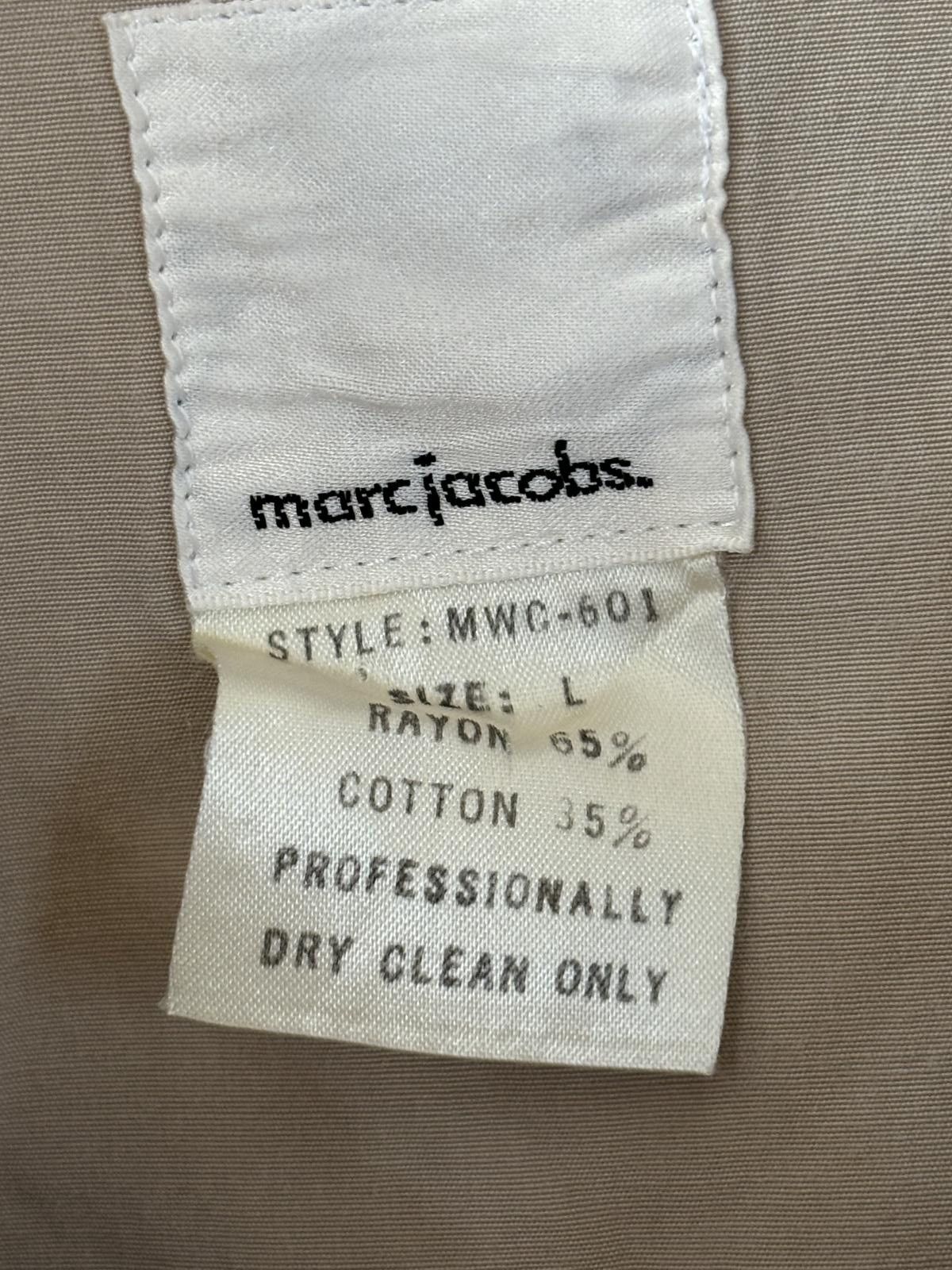 Marc Jacobs Marc Jacobs Beige Light Full Zip Hooded Bomber Jacket Sz L Size L / US 10 / IT 46 - 4 Thumbnail