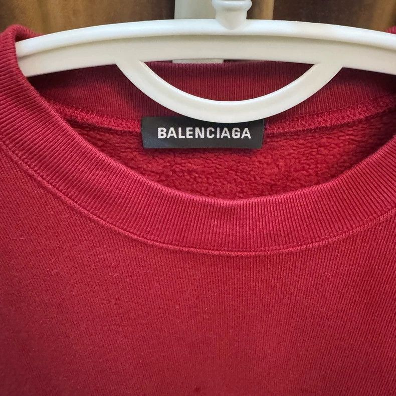 Balenciaga Balenciaga red back logo long sleeves 2501-Nextarrow Size US XS / EU 42 / 0 - 2 Thumbnail