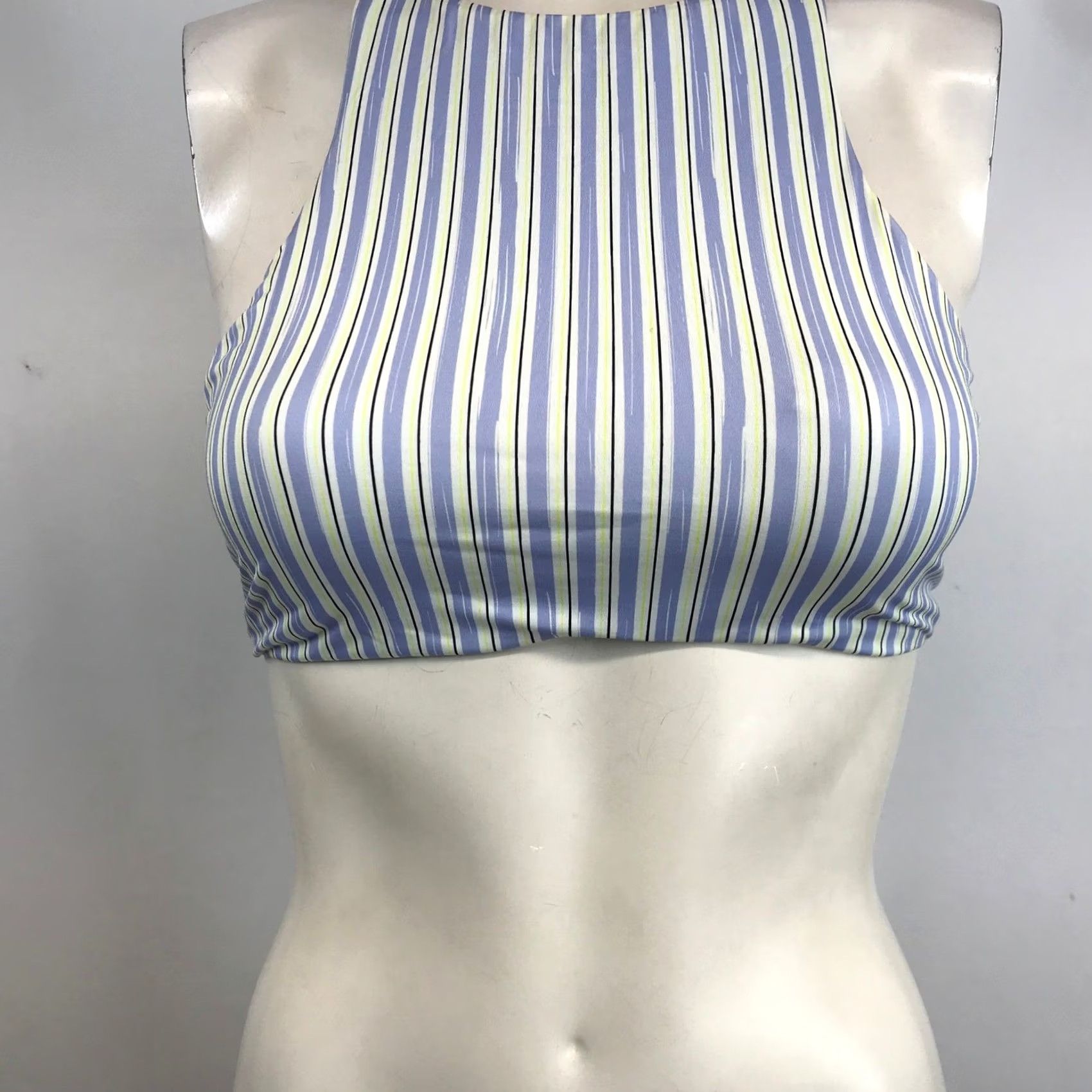 Prana Prana Womens Small Multicolor Striped High Neck Cross Back Bikini Swim Top Size S / US 4 / IT 40 - 3 Thumbnail