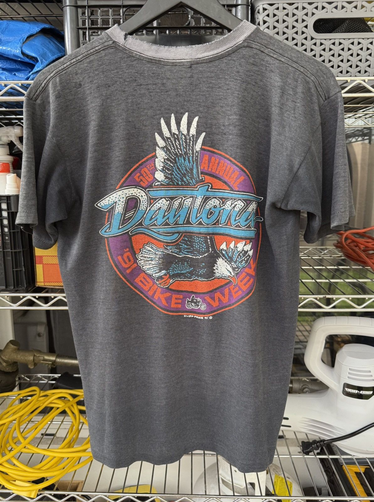 Harley Davidson 1991 Harley Davidson Super Faded Bike Week Size US M / EU 48-50 / 2 - 2 Thumbnail