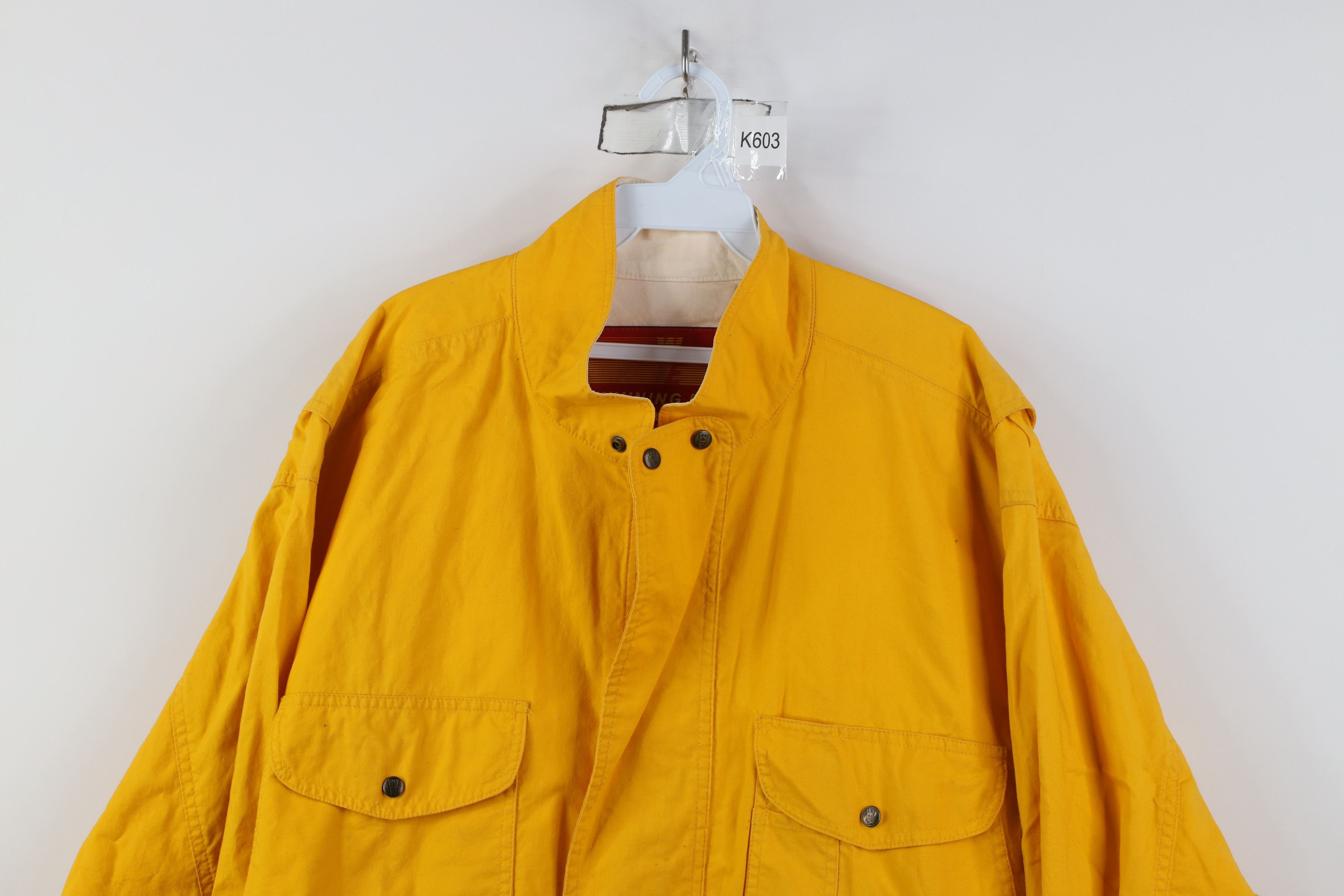Vintage Vintage 90s Streetwear Dye Stonewash Bomber Jacket Yellow Size US XL / EU 56 / 4 - 2 Thumbnail