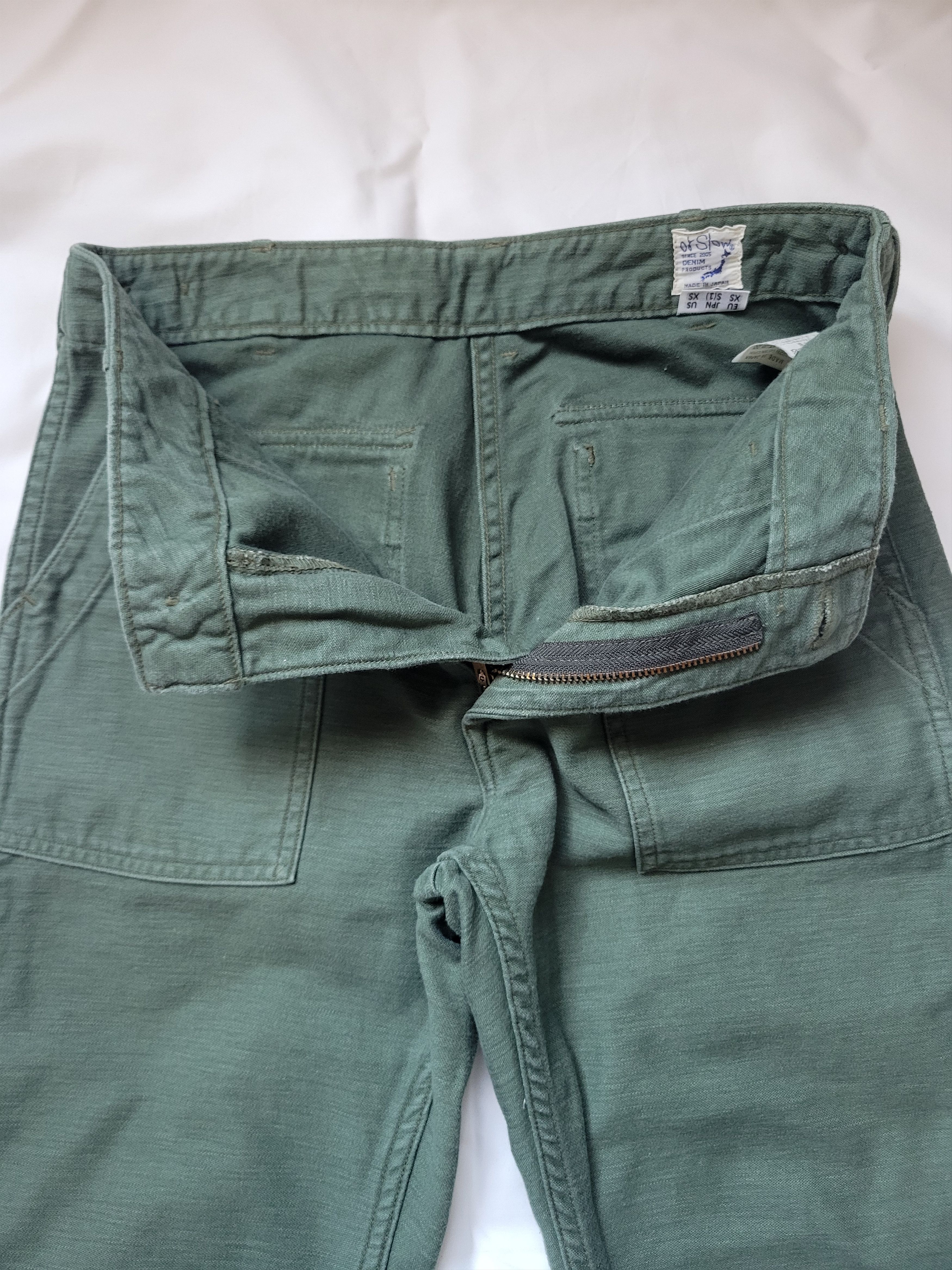 Japanese Brand × Orslow orSlow Slim Fit Fatigue Pants - Olive (can fit 28~30) Size US 30 / EU 46 - 10 Thumbnail