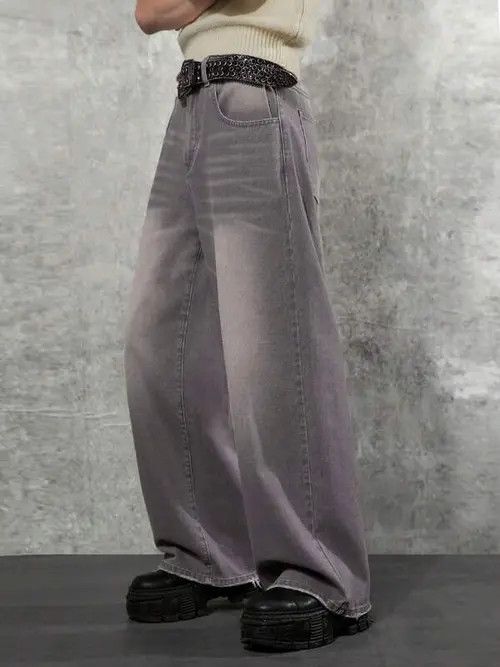 Japanese Brand × Vintage Washed Loose Fit 90s Jeans Y2k Size US 33 - 1 Thumbnail
