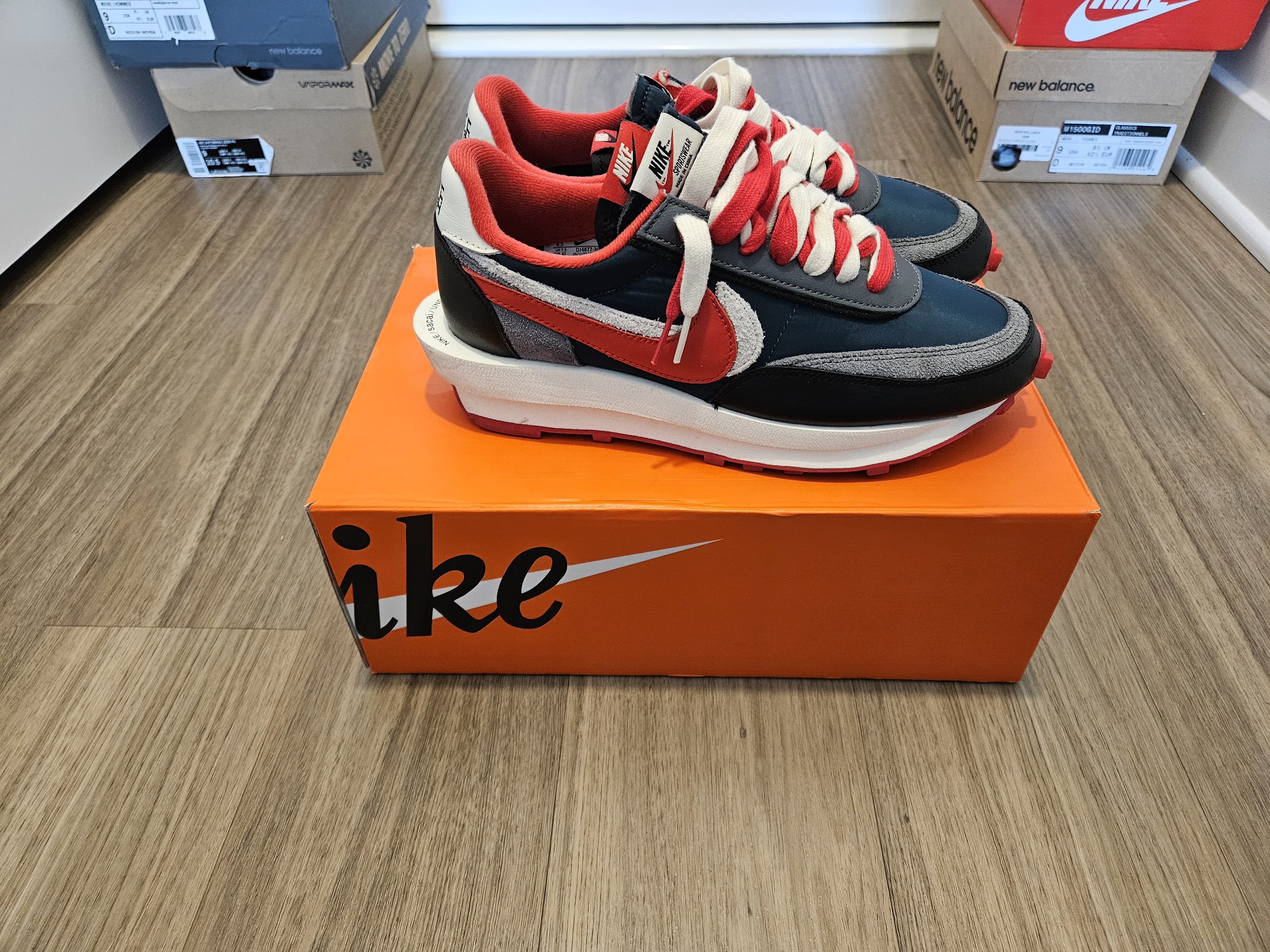 Nike Nike LD Waffle sacai University Red Size US 8.5 / EU 41-42 - 3 Thumbnail