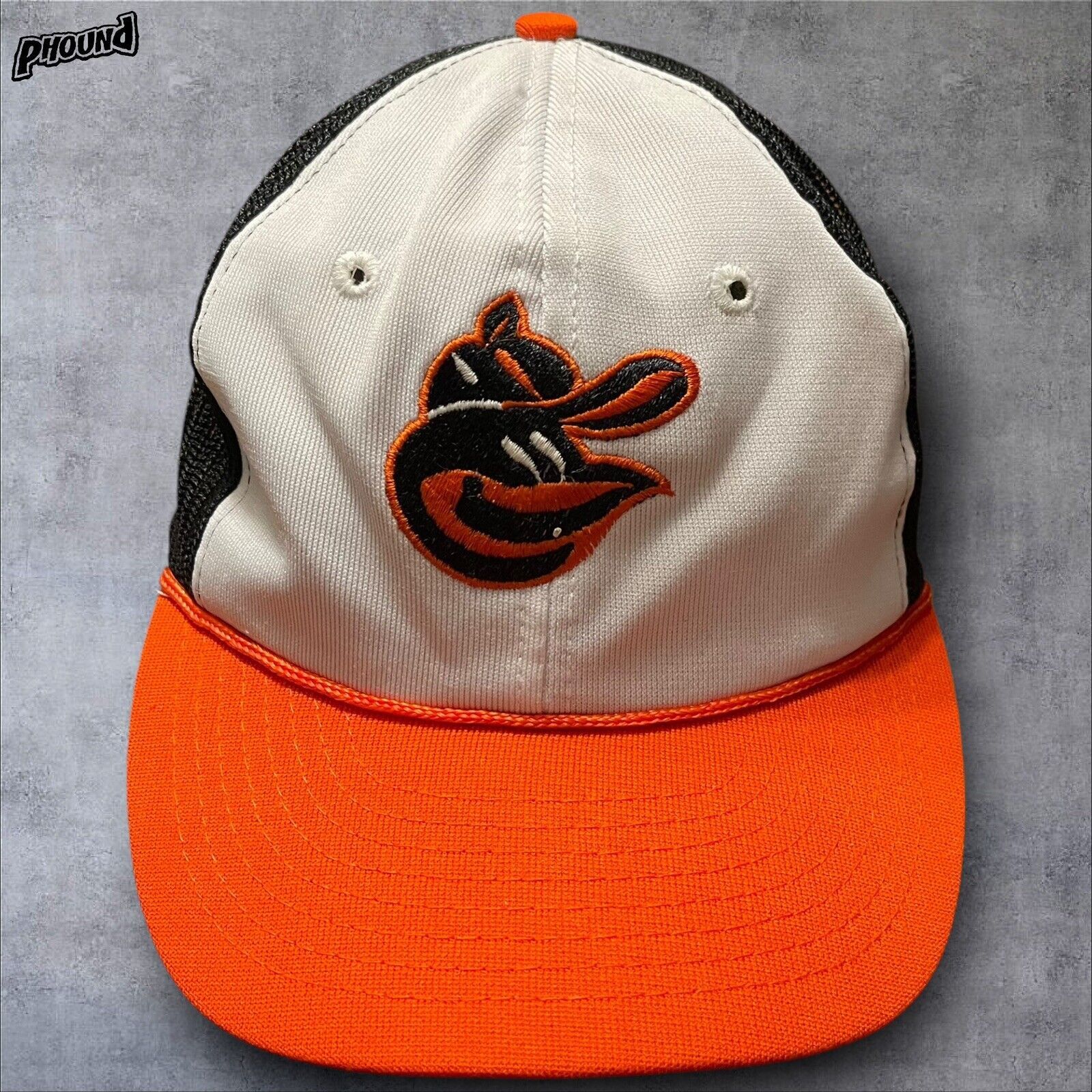 MLB Vtg Cartoon Bird Baltimore Orioles Snap Back Truckers Cap Size ONE SIZE - 1 Thumbnail