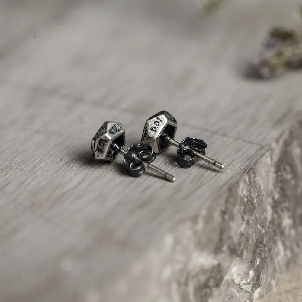 Jewelry Pentagon Geometric Stud Earrings 925 Sterling Ear Charm Gift Size ONE SIZE - 2 Thumbnail