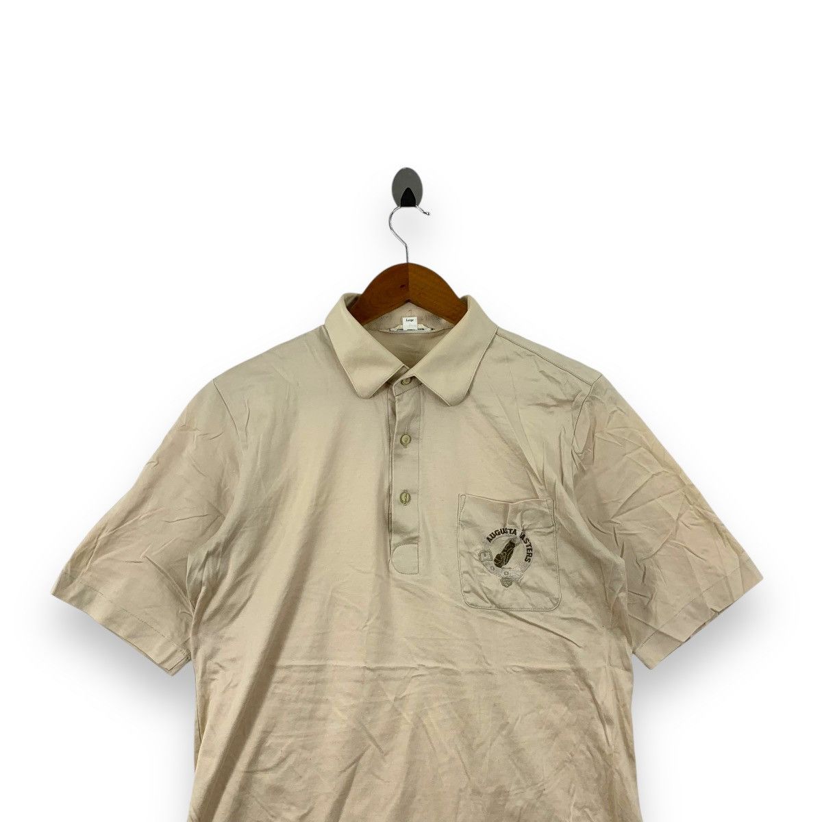 Vintage Vintage 80’ AUGUSTA MASTERS GOLF Crest Logo Polo Size US L / EU 52-54 / 3 - 2 Thumbnail