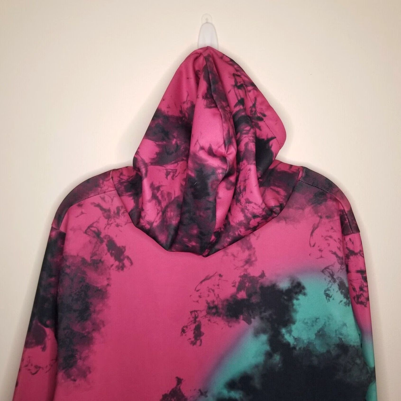 Pinko Dont Be Sad Be Rad Alien Graphic Pullover Hoodie Women's Pink Teal Small Size S / US 4 / IT 40 - 4 Thumbnail